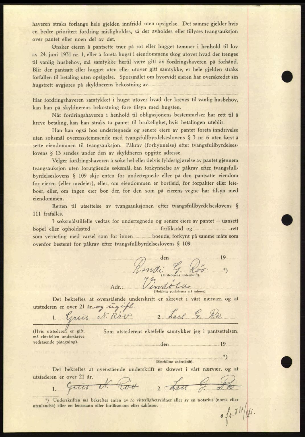 Nordmøre sorenskriveri, AV/SAT-A-4132/1/2/2Ca: Pantebok nr. B87, 1940-1941, Dagboknr: 1008/1940