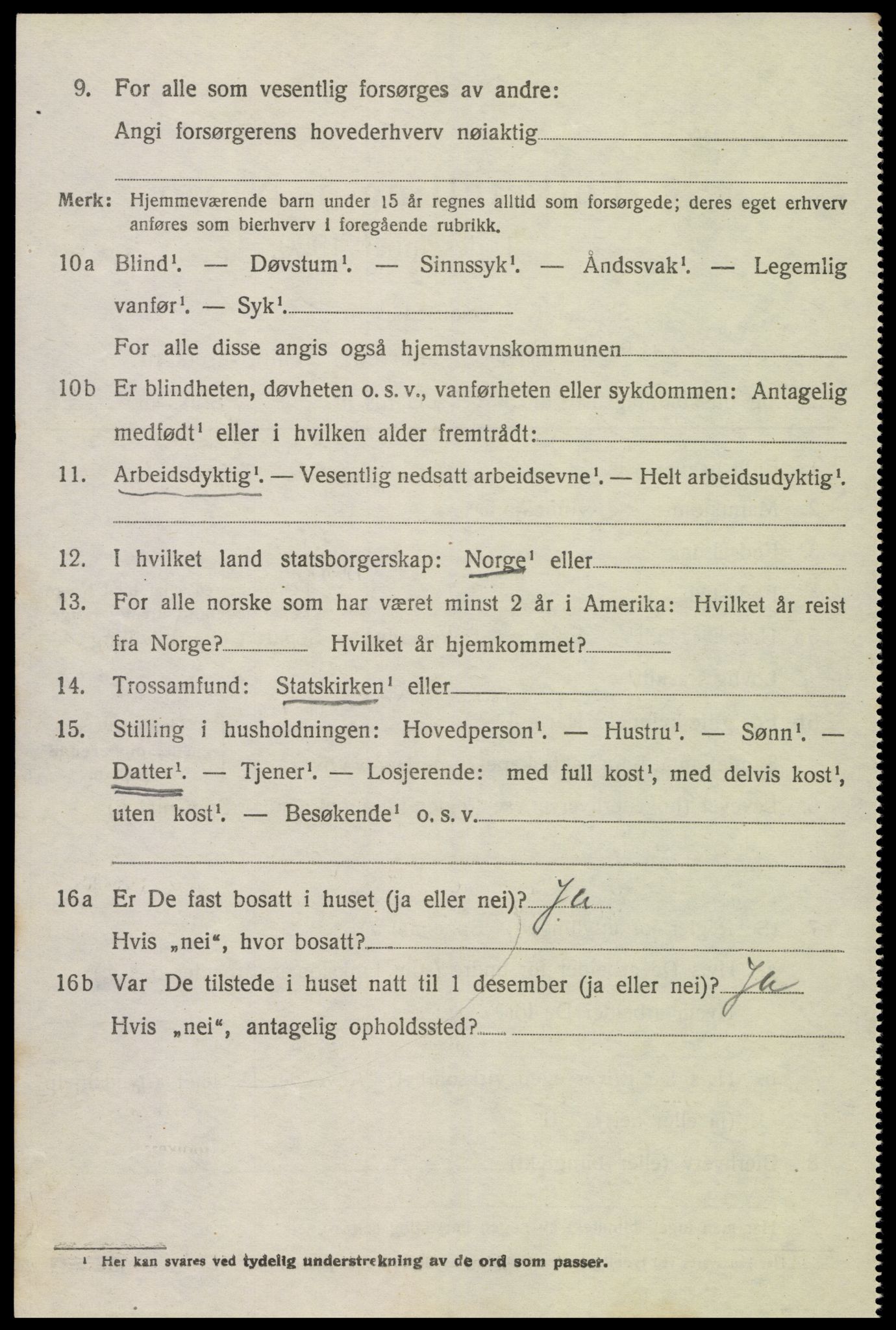 SAK, Folketelling 1920 for 0936 Hornnes herred, 1920, s. 2522