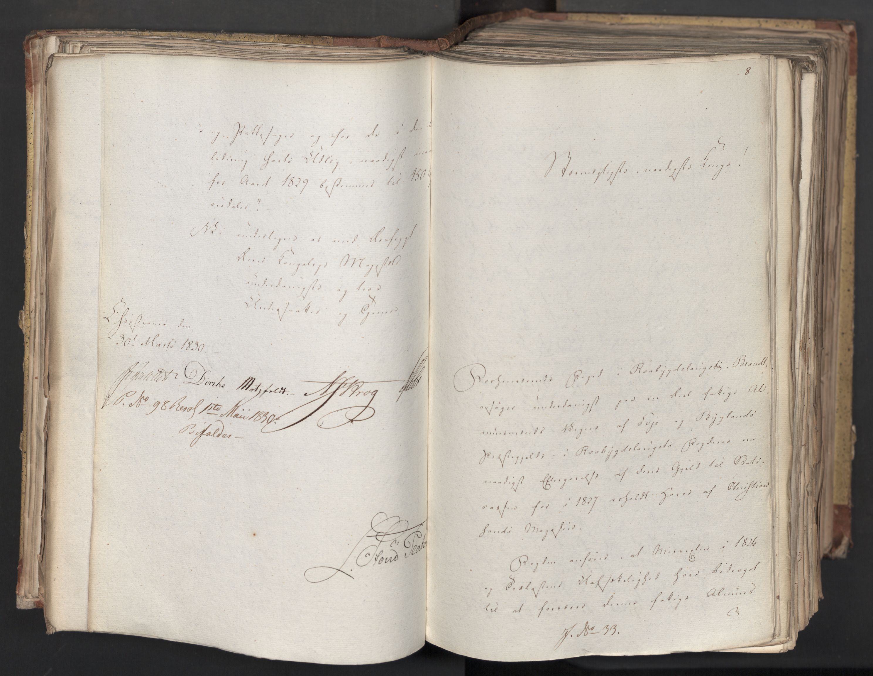 Statsrådsavdelingen i Stockholm, AV/RA-S-1003/D/Da/L0065: Regjeringsinnstillinger nr. 1-239, 1830, s. 141