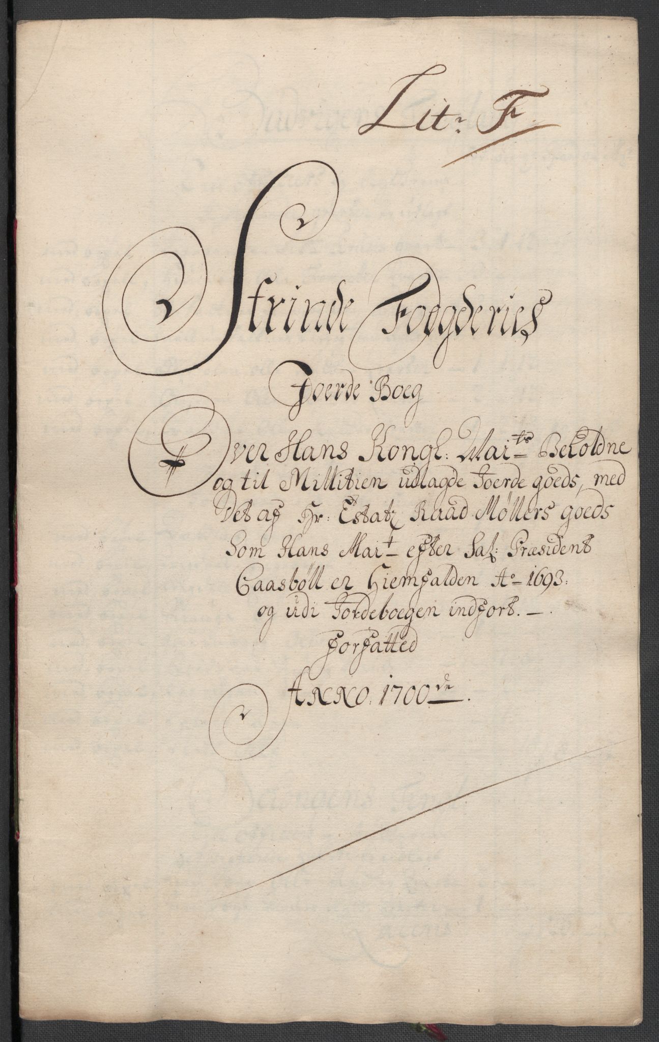 Rentekammeret inntil 1814, Reviderte regnskaper, Fogderegnskap, AV/RA-EA-4092/R61/L4107: Fogderegnskap Strinda og Selbu, 1698-1700, s. 371