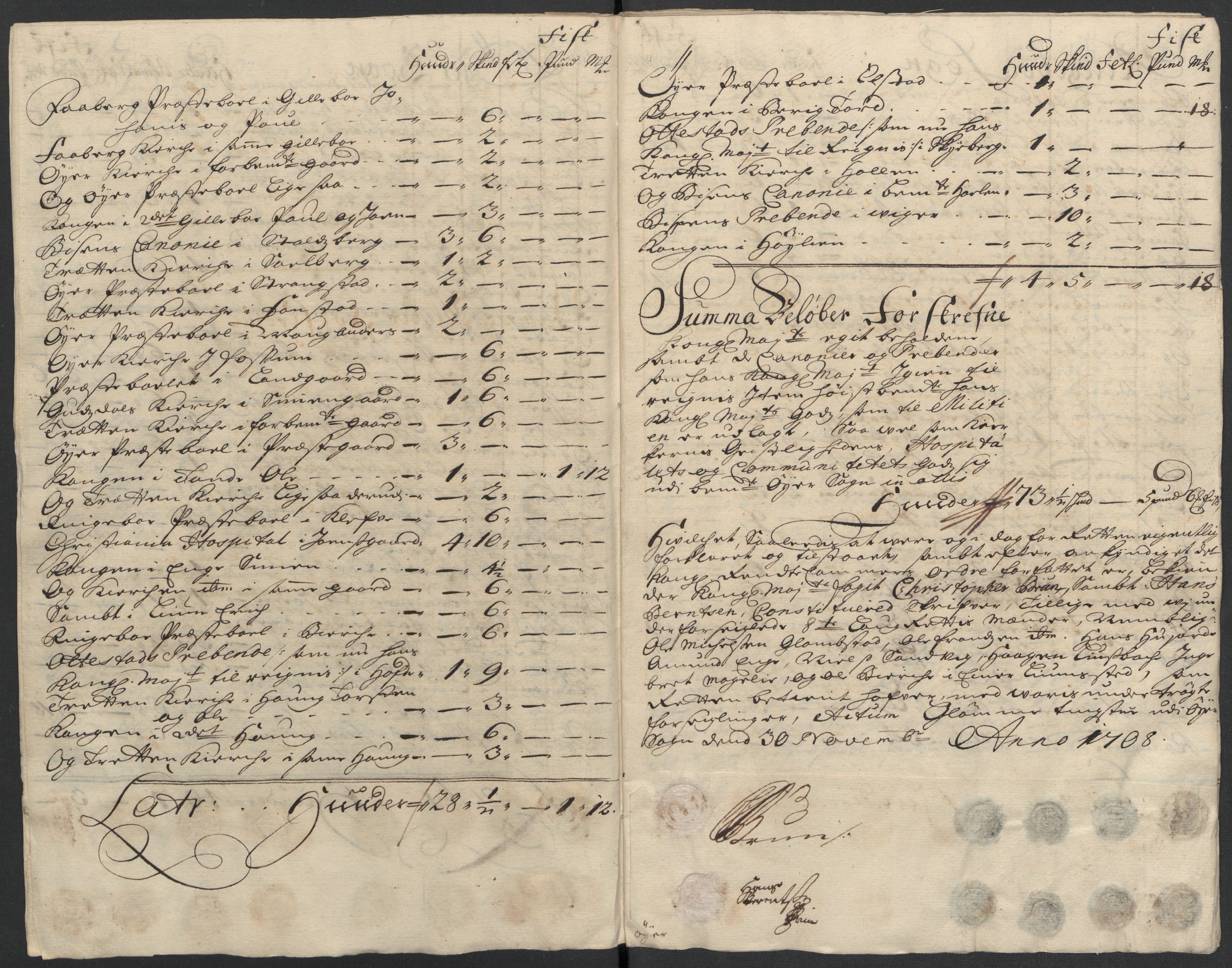 Rentekammeret inntil 1814, Reviderte regnskaper, Fogderegnskap, RA/EA-4092/R17/L1179: Fogderegnskap Gudbrandsdal, 1708-1710, s. 95