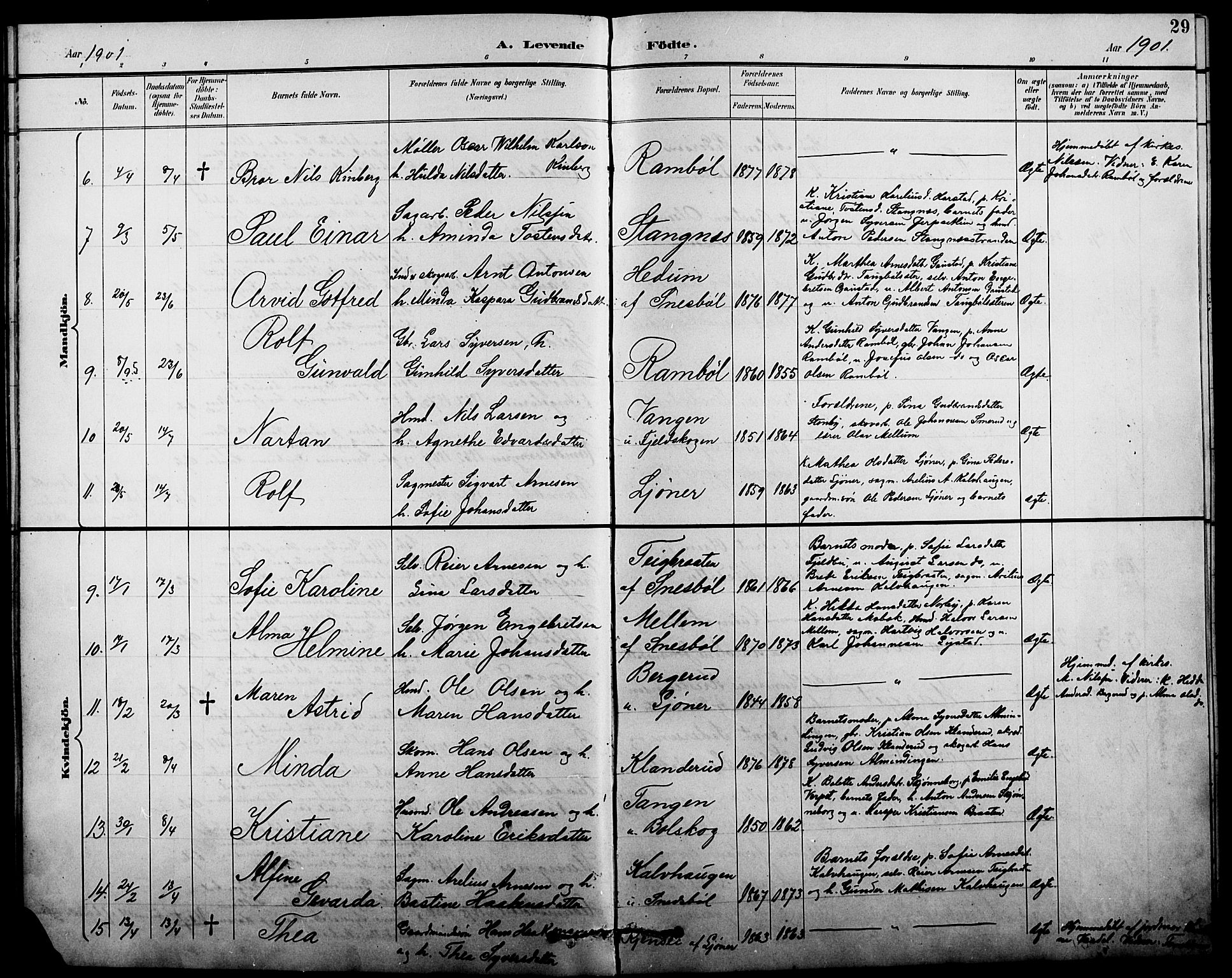 Eidskog prestekontor, AV/SAH-PREST-026/H/Ha/Hab/L0002: Klokkerbok nr. 2, 1895-1923, s. 29