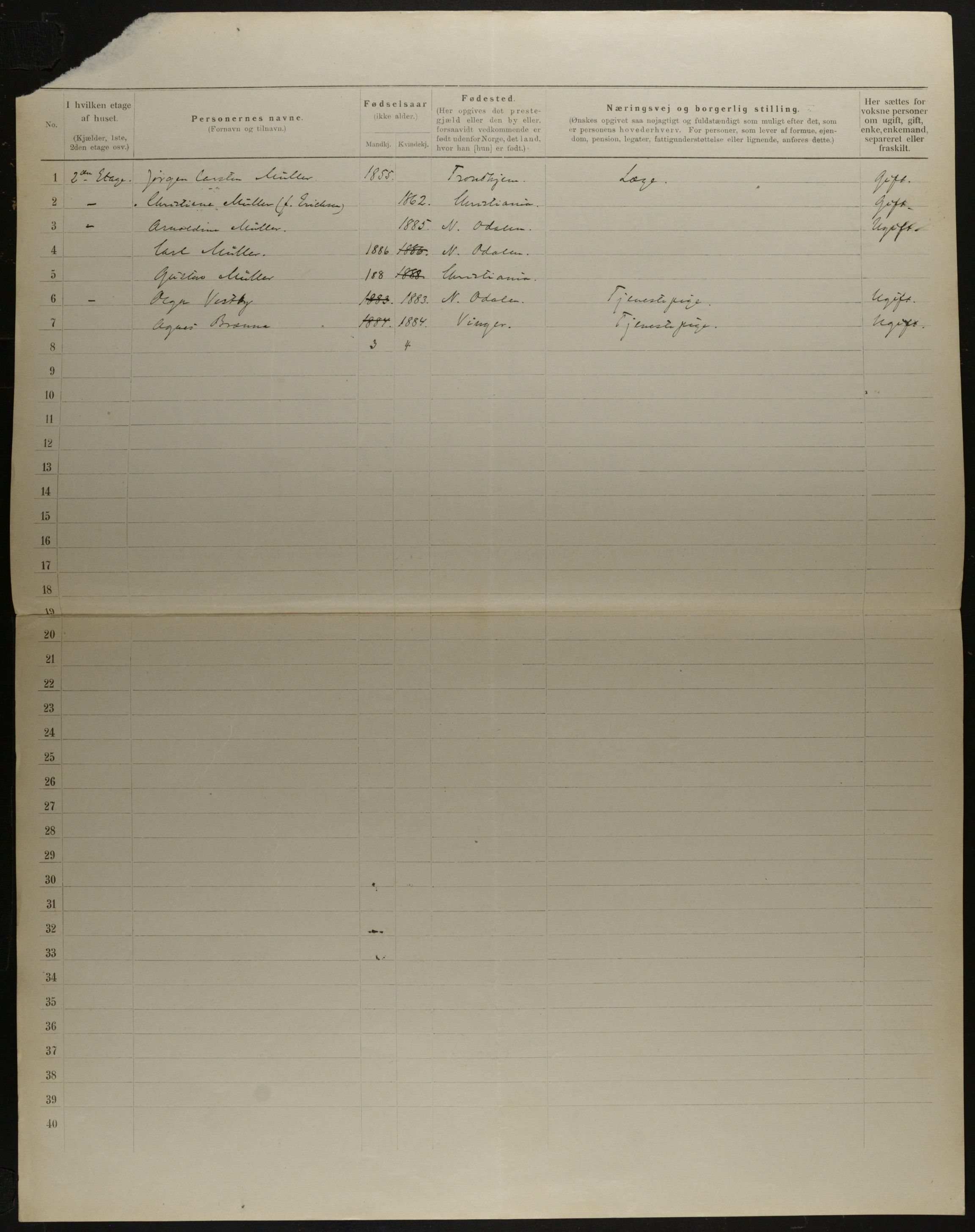 OBA, Kommunal folketelling 31.12.1901 for Kristiania kjøpstad, 1901, s. 13334