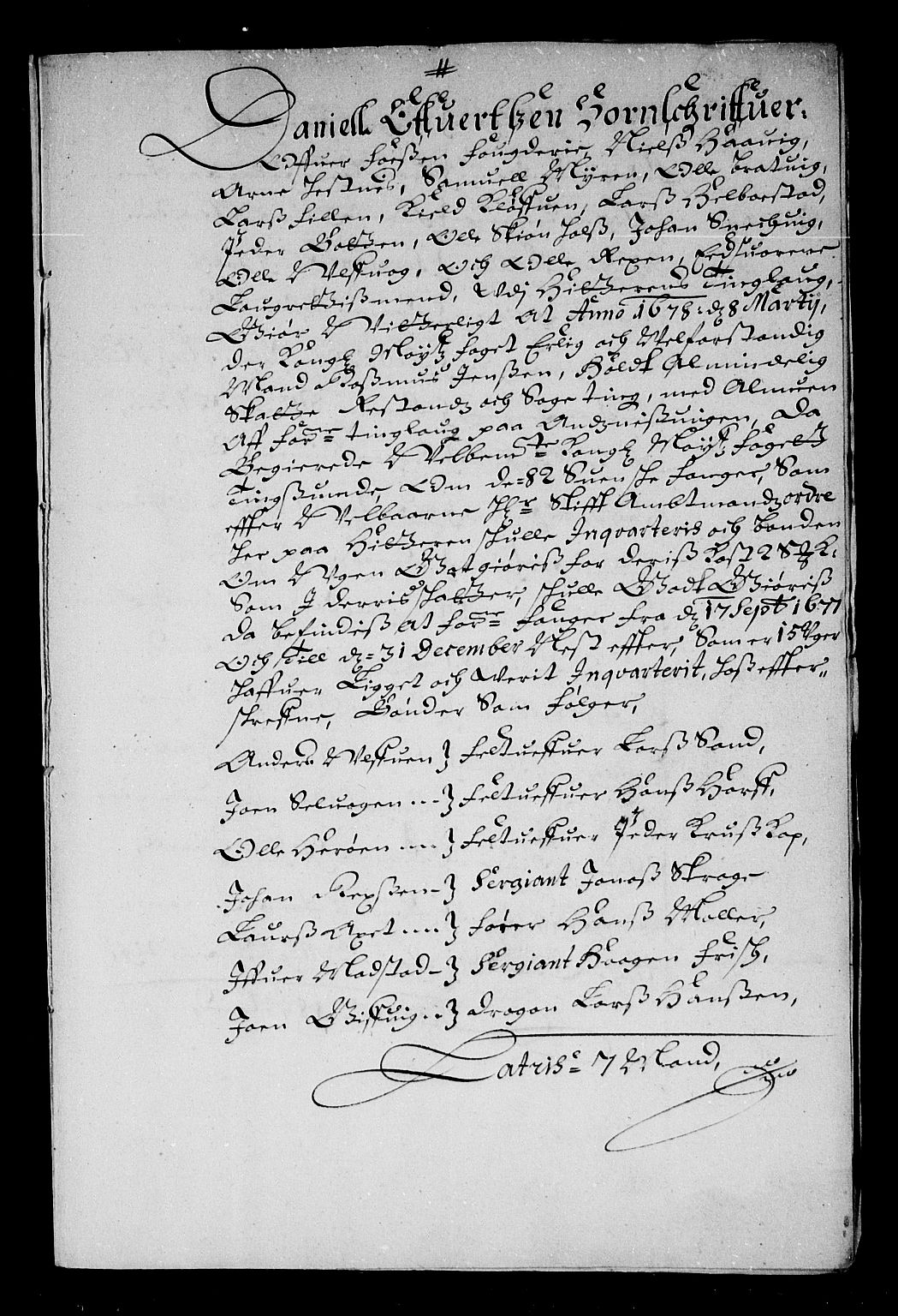 Rentekammeret inntil 1814, Reviderte regnskaper, Stiftamtstueregnskaper, Trondheim stiftamt og Nordland amt, AV/RA-EA-6044/R/Re/L0047: Trondheim stiftamt og Nordland amt, 1677