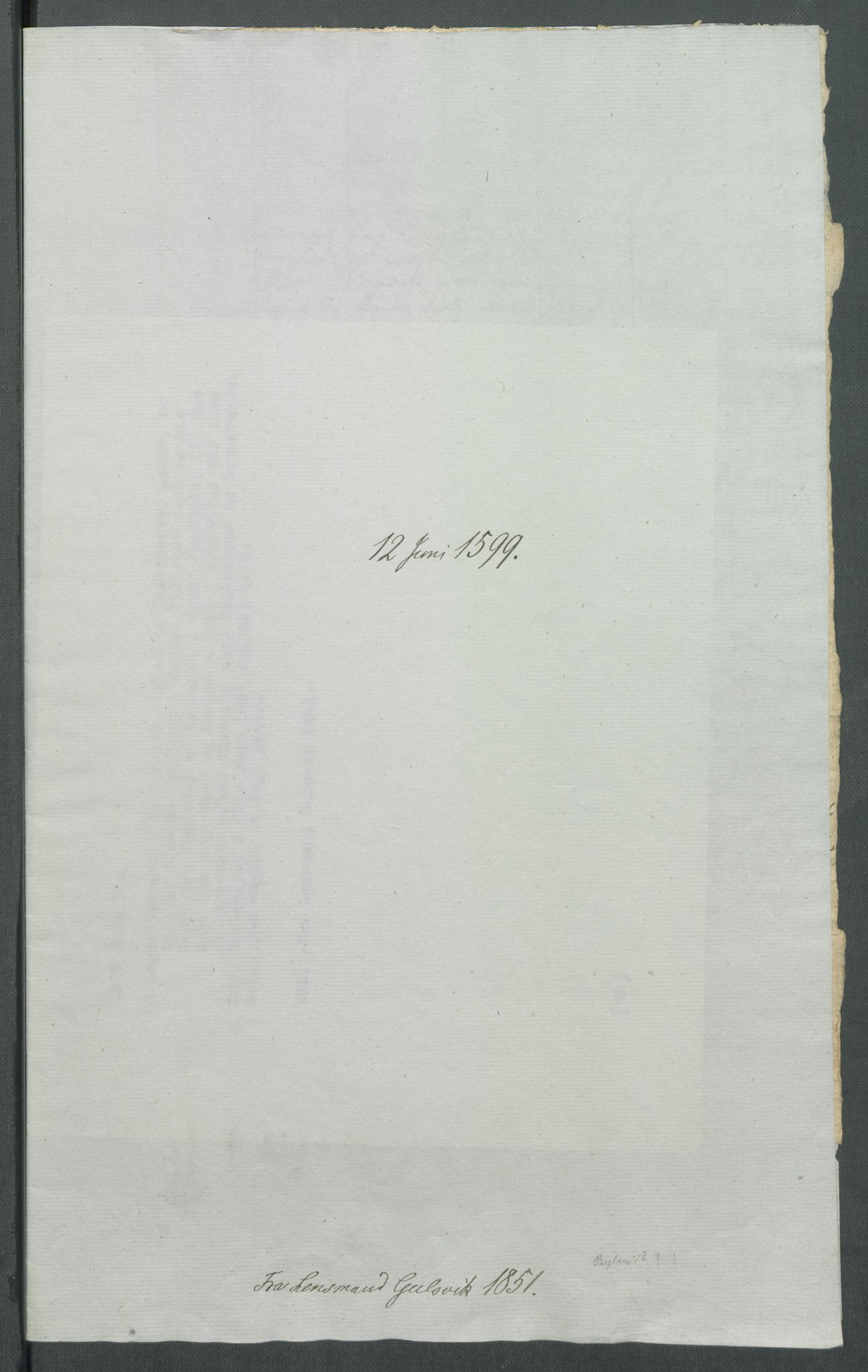 Riksarkivets diplomsamling, RA/EA-5965/F02/L0107: Dokumenter, 1599, s. 78