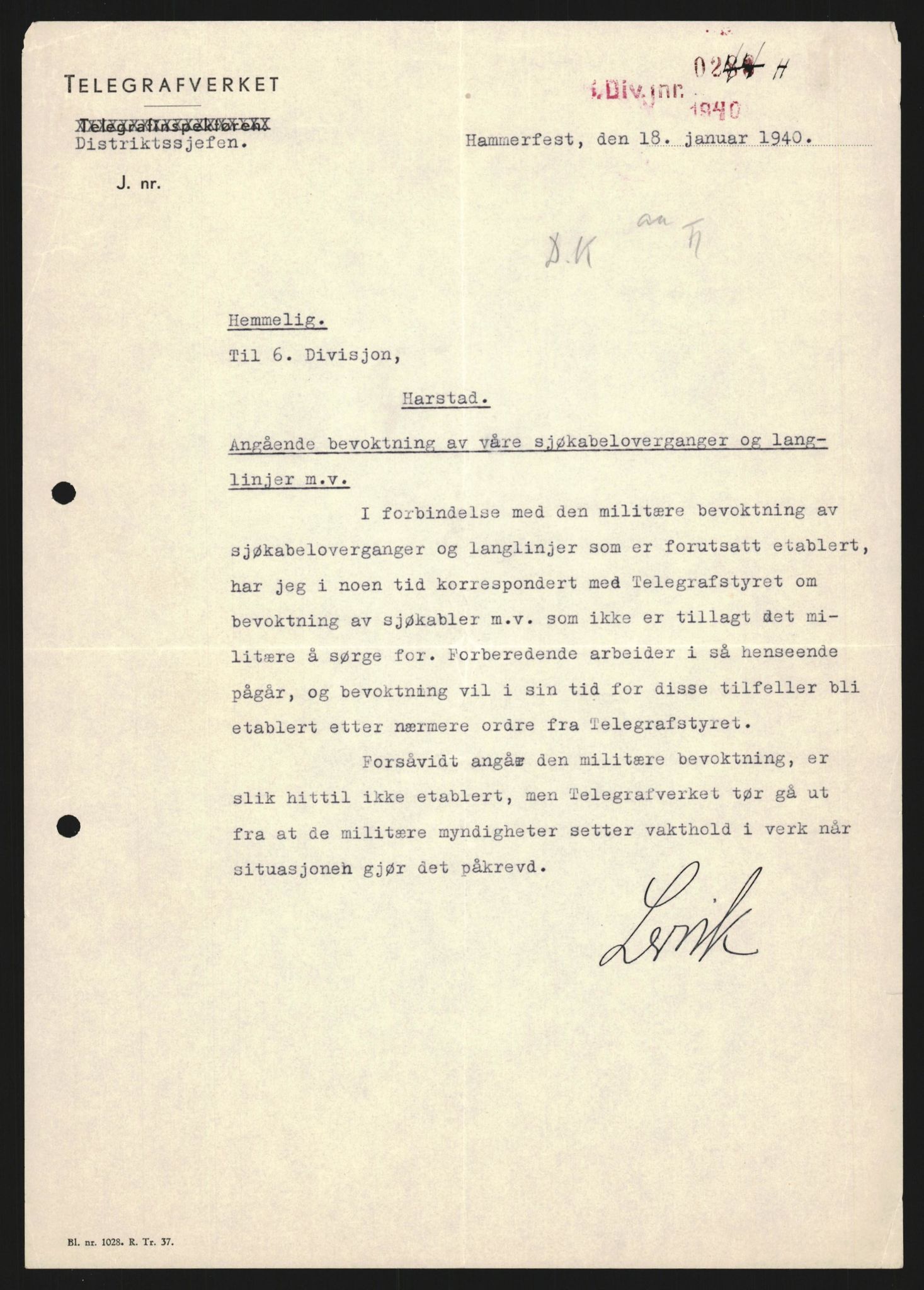 Forsvaret, Forsvarets krigshistoriske avdeling, RA/RAFA-2017/Y/Yb/L0130: II-C-11-600  -  6. Divisjon / 6. Distriktskommando, 1940, s. 433