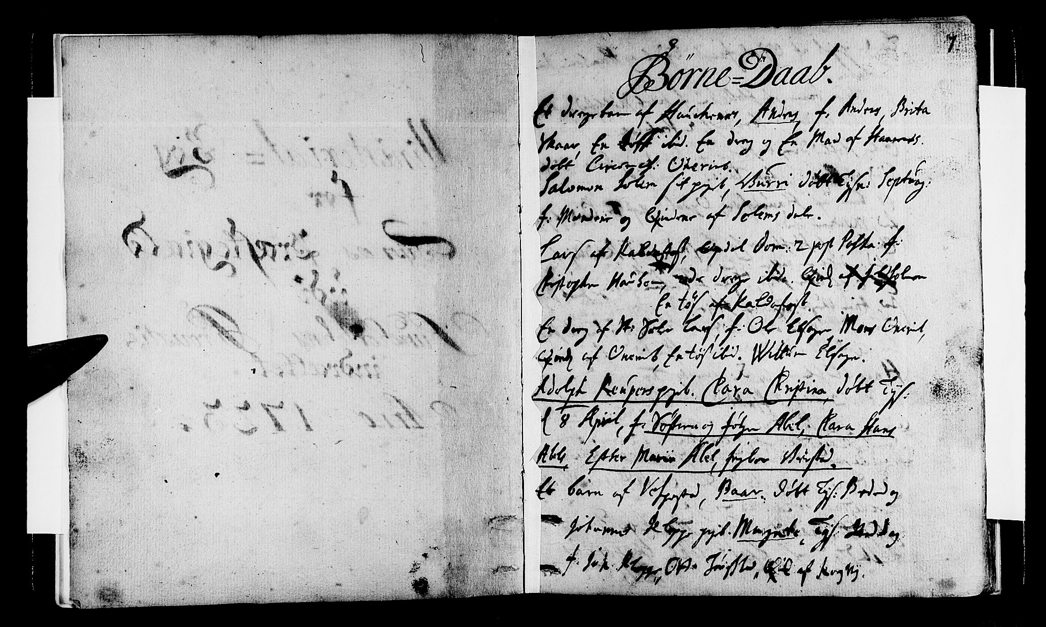 Tysnes sokneprestembete, SAB/A-78601/H/Haa: Ministerialbok nr. A 1, 1723-1731, s. 1