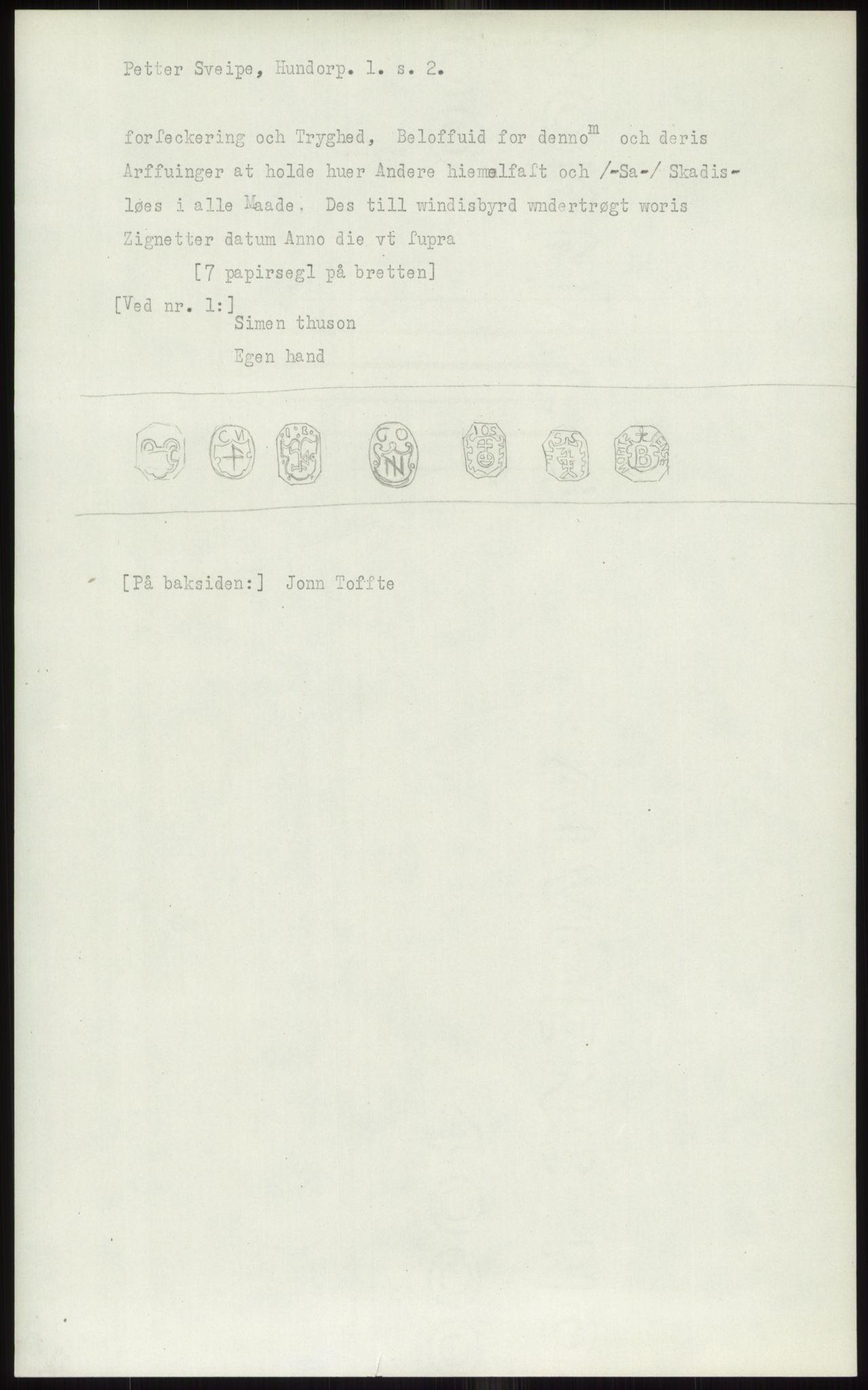 Samlinger til kildeutgivelse, Diplomavskriftsamlingen, AV/RA-EA-4053/H/Ha, s. 114