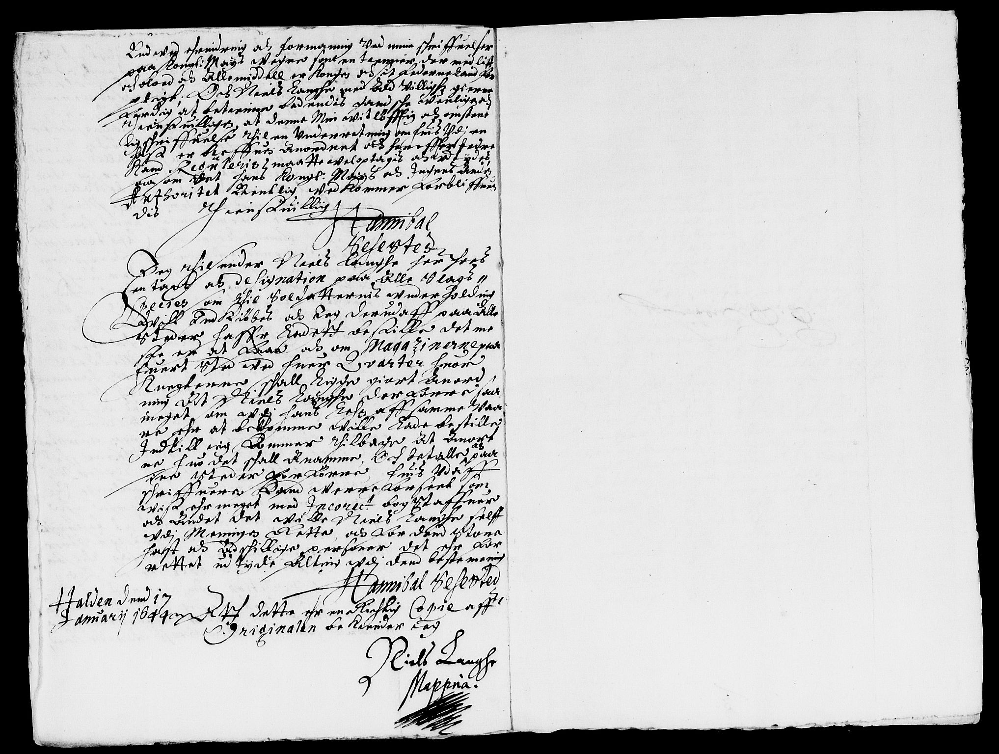 Rentekammeret inntil 1814, Reviderte regnskaper, Lensregnskaper, RA/EA-5023/R/Rb/Rbl/L0009: Brunla len, 1643-1647