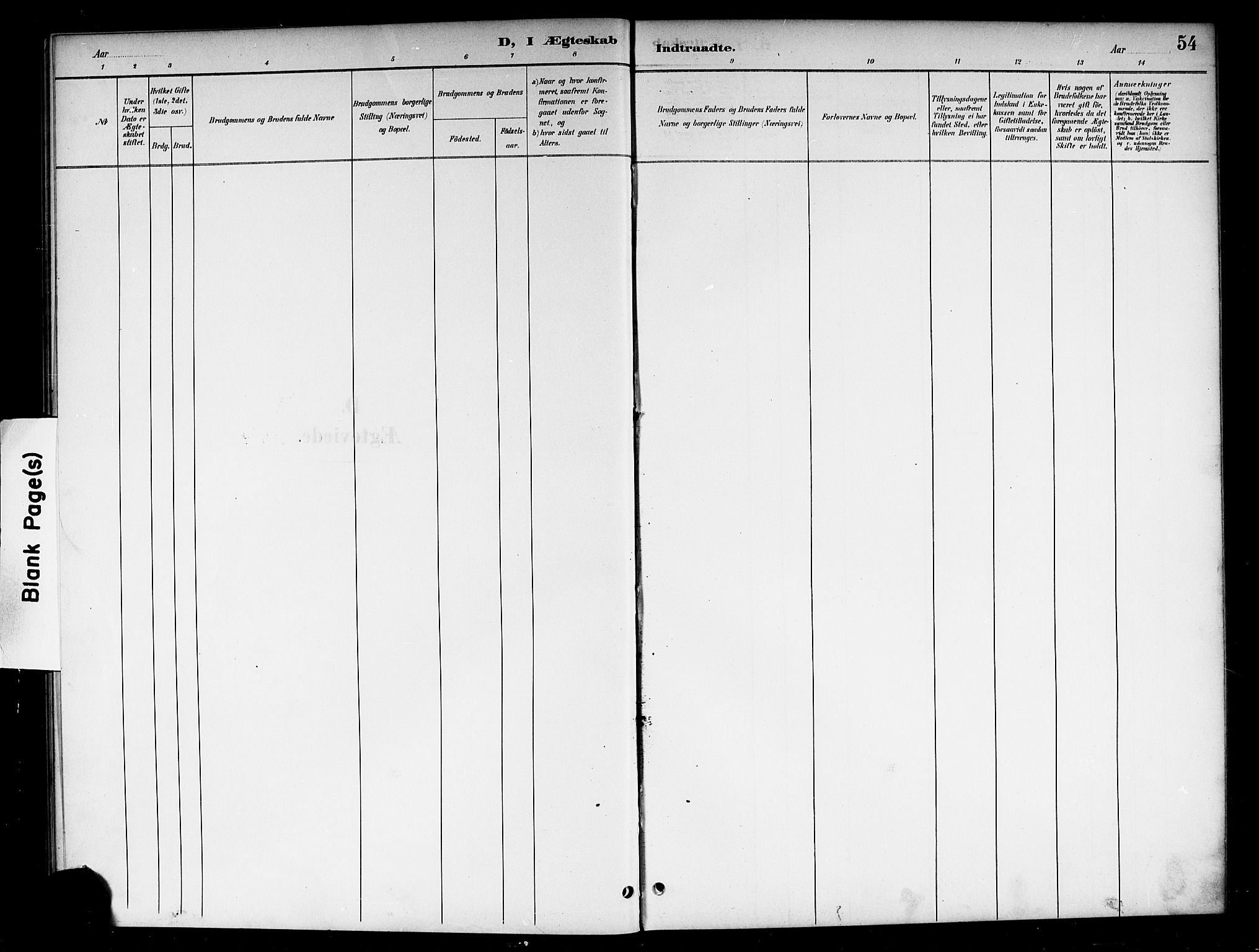 Lardal kirkebøker, AV/SAKO-A-350/G/Ga/L0002: Klokkerbok nr. I 2, 1901-1916, s. 54