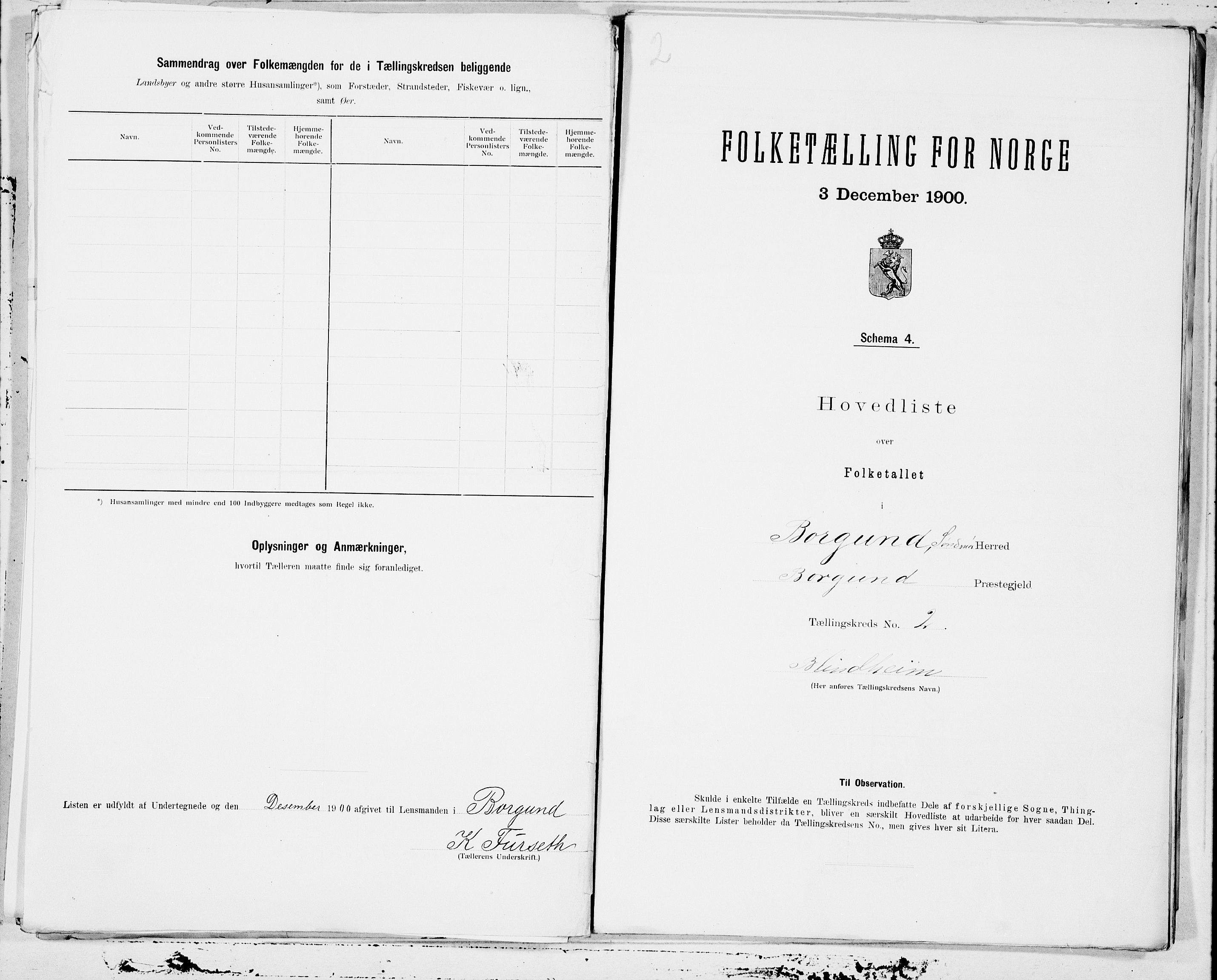 SAT, Folketelling 1900 for 1531 Borgund herred, 1900, s. 4