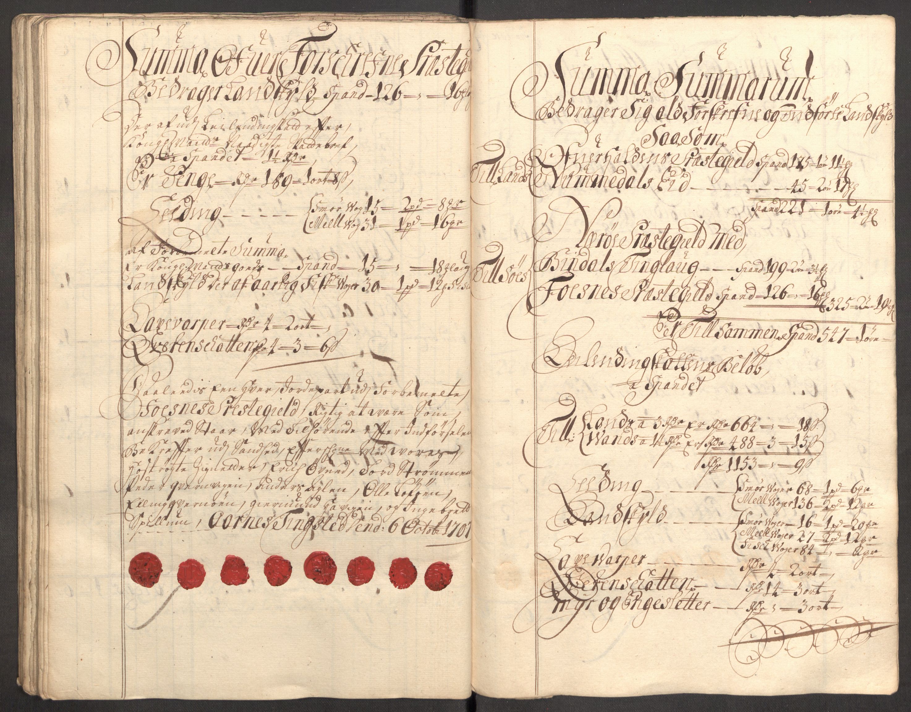 Rentekammeret inntil 1814, Reviderte regnskaper, Fogderegnskap, RA/EA-4092/R64/L4430: Fogderegnskap Namdal, 1707-1708, s. 99