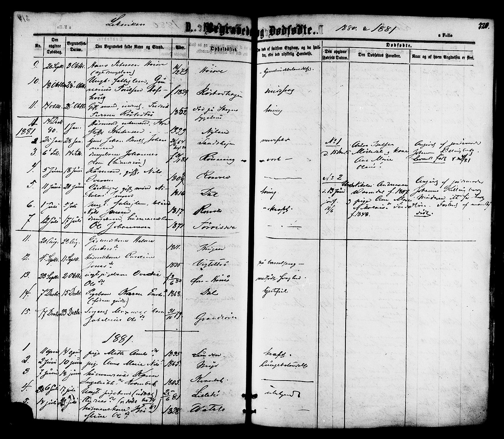 Ministerialprotokoller, klokkerbøker og fødselsregistre - Nord-Trøndelag, AV/SAT-A-1458/701/L0009: Ministerialbok nr. 701A09 /1, 1864-1882, s. 320