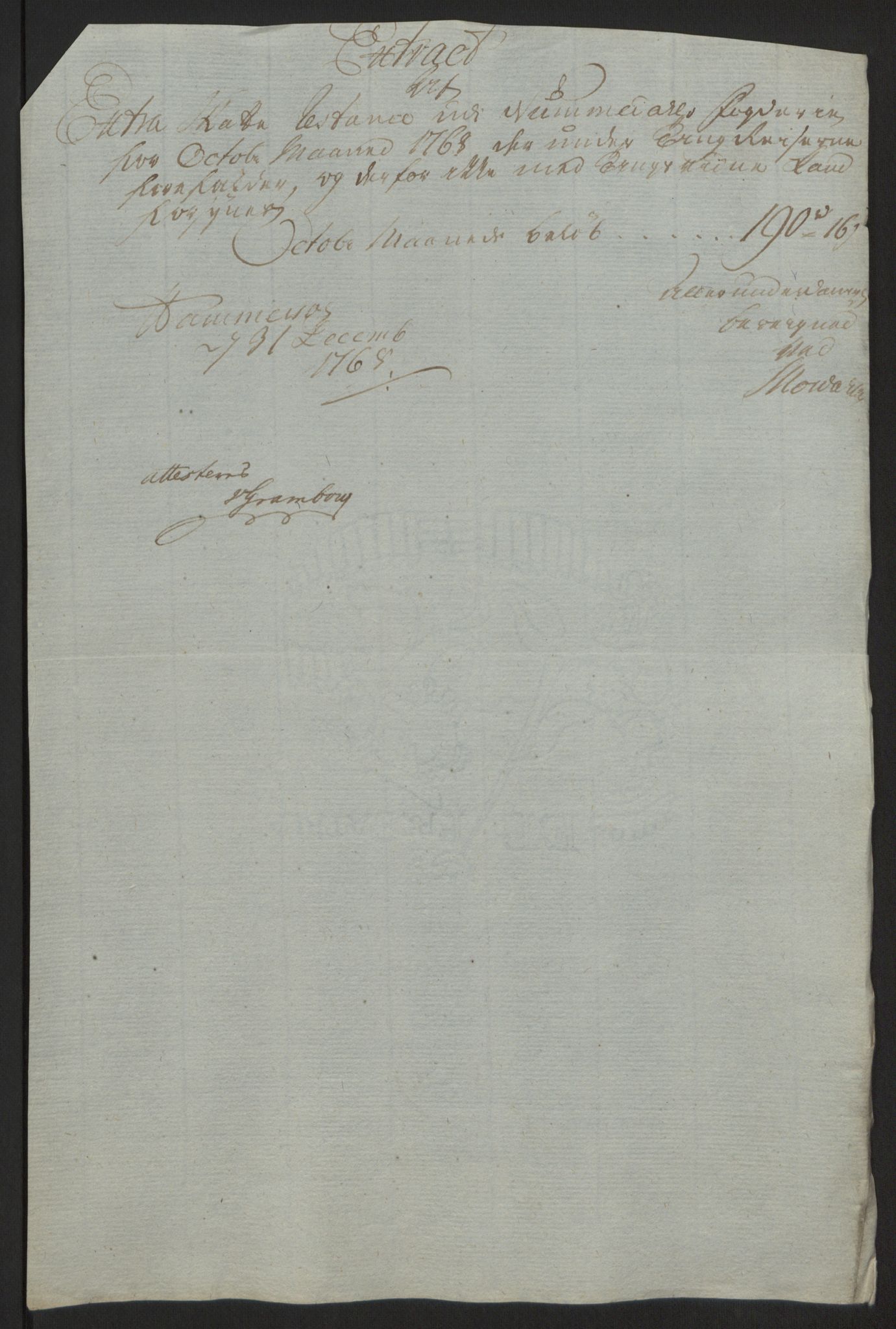 Rentekammeret inntil 1814, Reviderte regnskaper, Fogderegnskap, RA/EA-4092/R64/L4502: Ekstraskatten Namdal, 1762-1772, s. 287