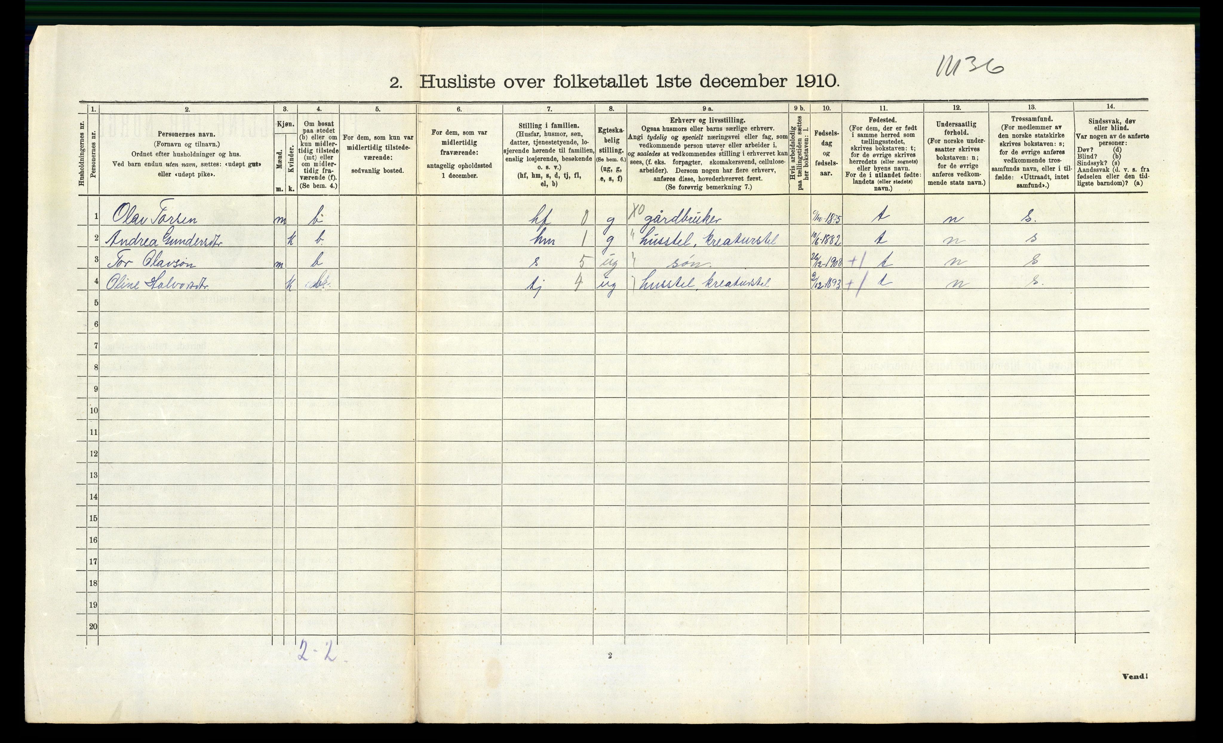 RA, Folketelling 1910 for 0817 Drangedal herred, 1910, s. 1004