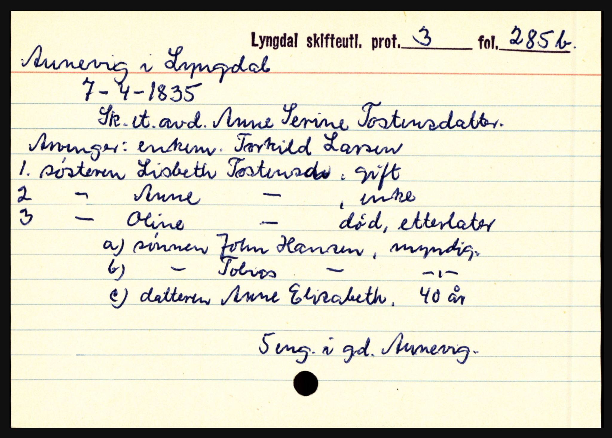 Lyngdal sorenskriveri, AV/SAK-1221-0004/H, s. 145