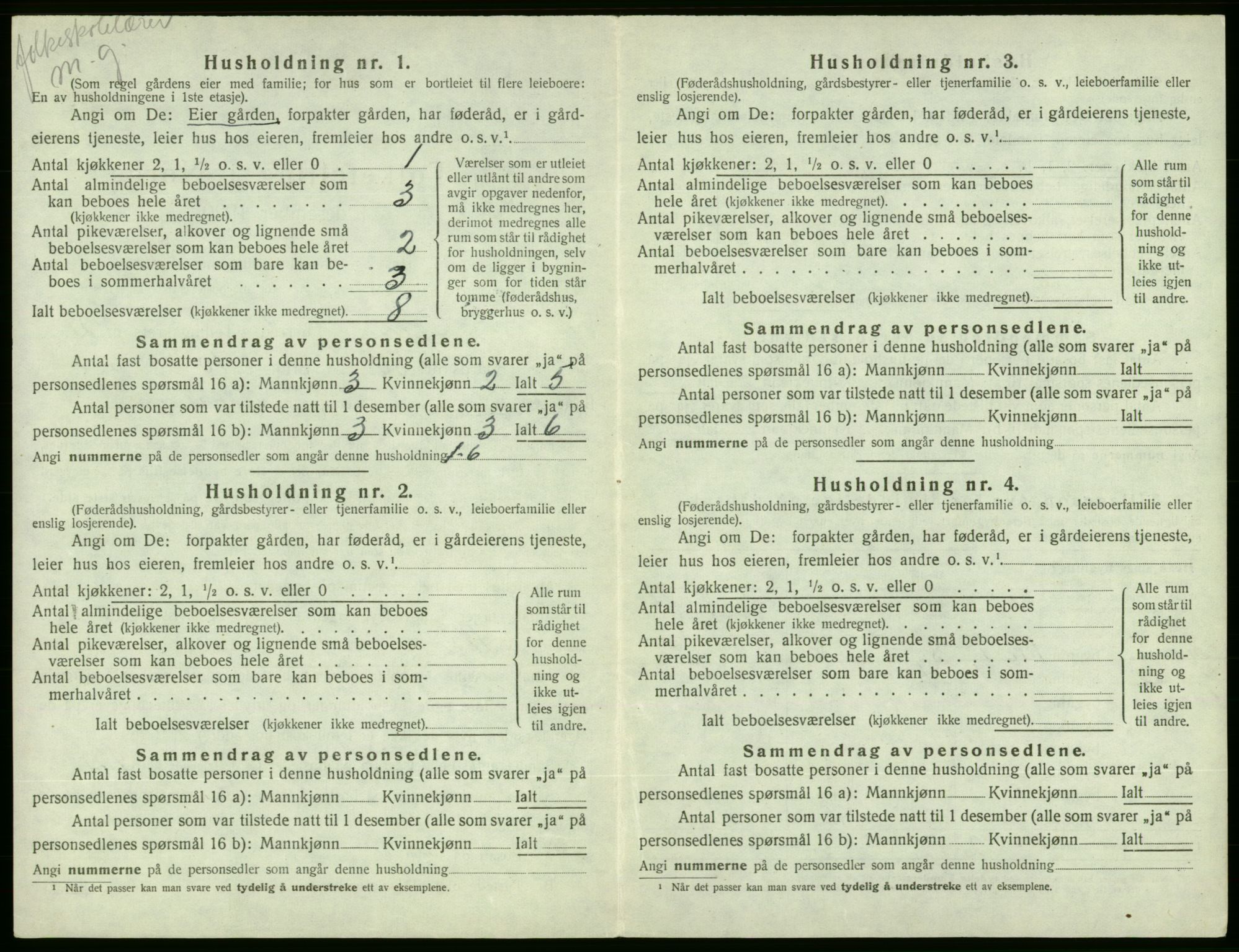 SAB, Folketelling 1920 for 1214 Ølen herred, 1920, s. 165