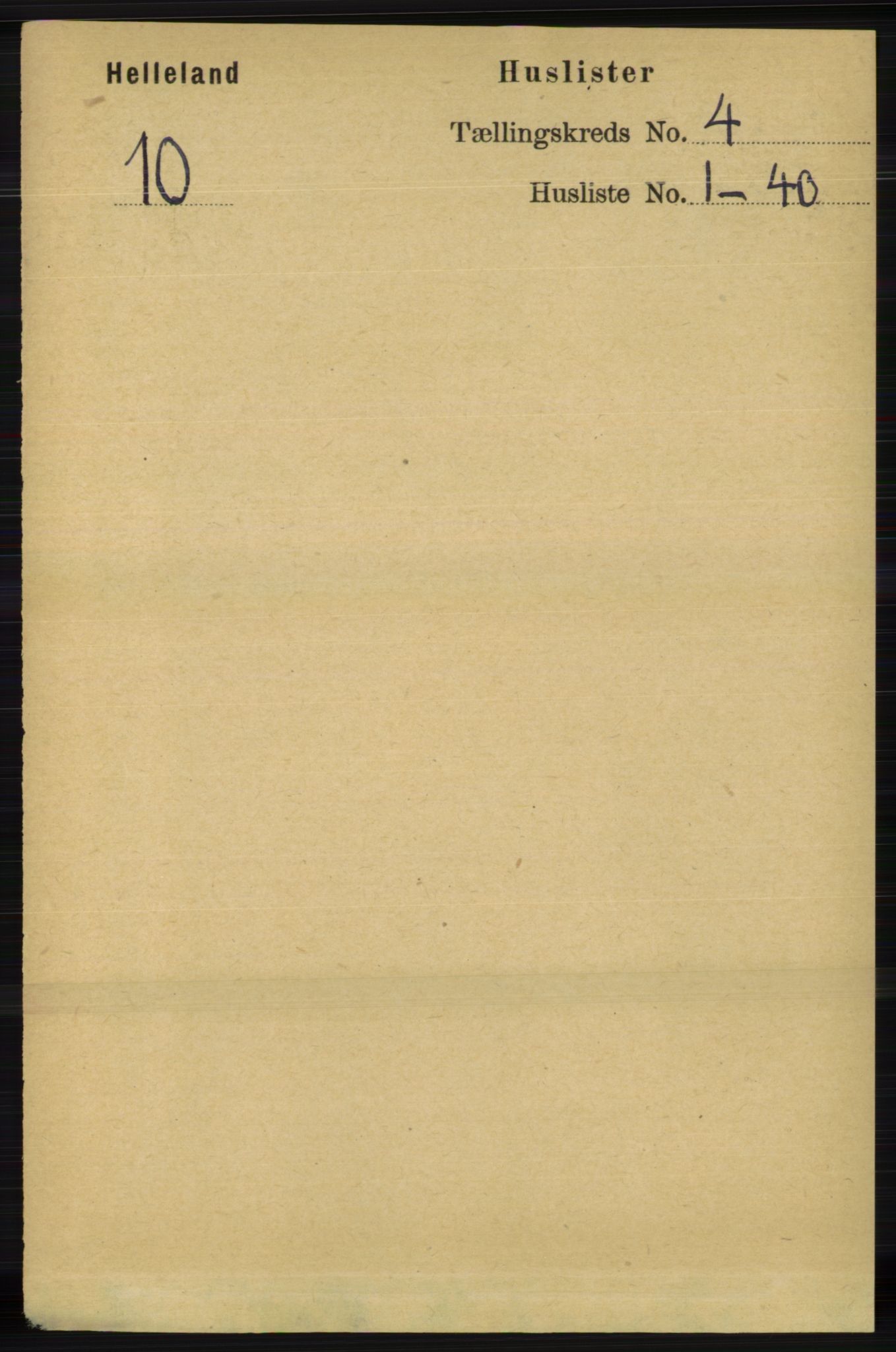 RA, Folketelling 1891 for 1115 Helleland herred, 1891, s. 1111