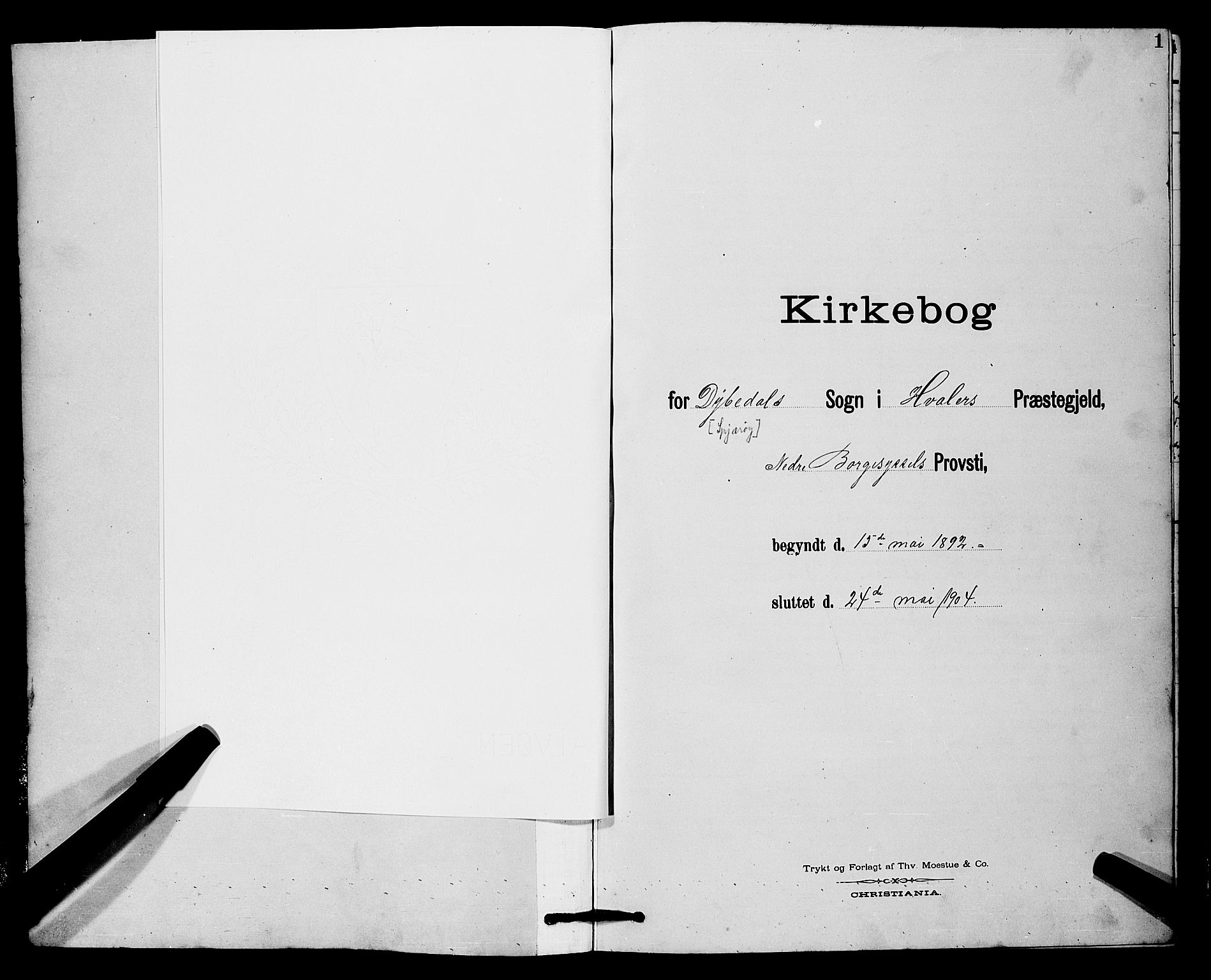 Hvaler prestekontor Kirkebøker, SAO/A-2001/G/Gb/L0001: Klokkerbok nr. II 1, 1892-1904