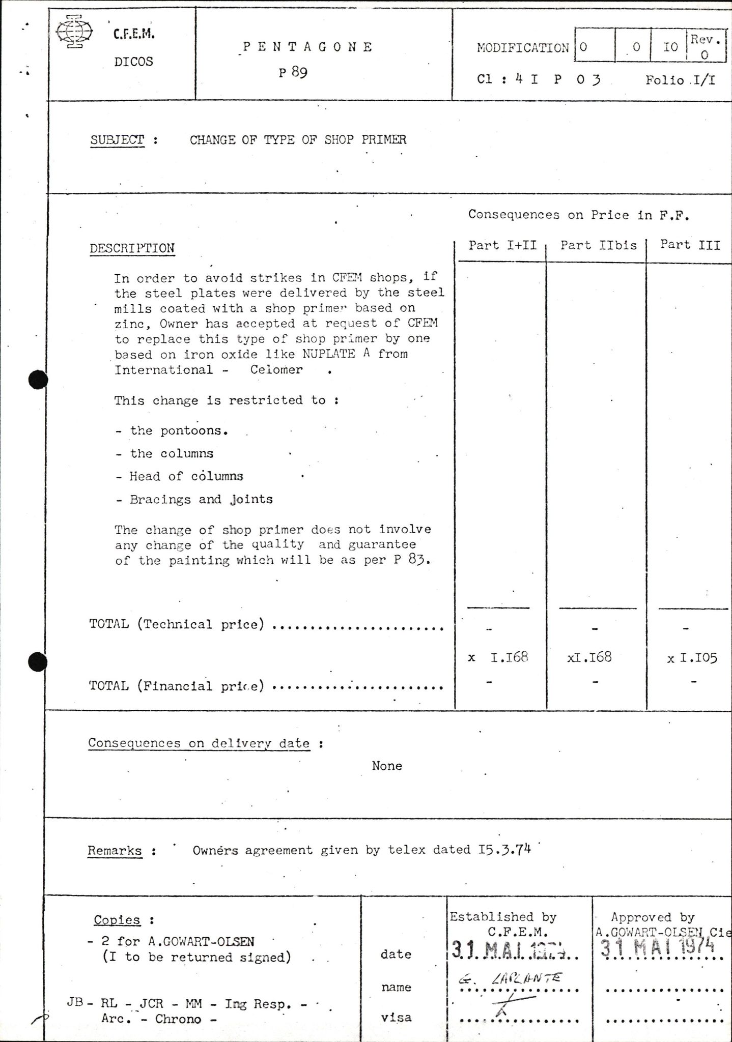 Pa 1503 - Stavanger Drilling AS, AV/SAST-A-101906/2/E/Eb/Eba/L0002: Sak og korrespondanse, 1974-1980