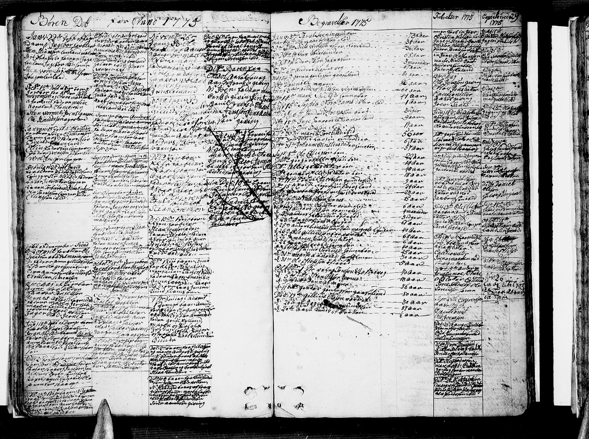 Søndeled sokneprestkontor, AV/SAK-1111-0038/F/Fb/L0001: Klokkerbok nr. B 1, 1746-1816, s. 29