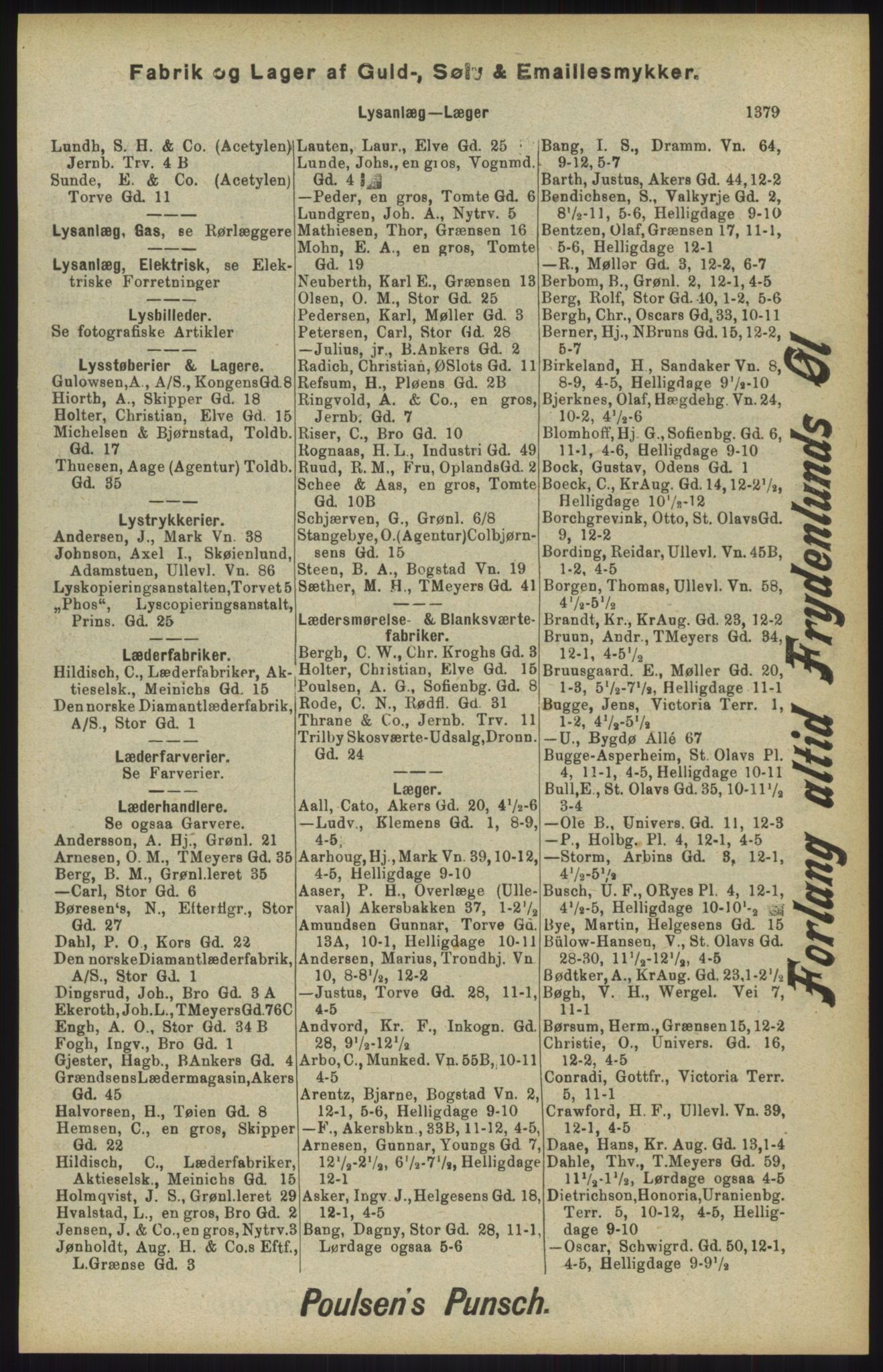 Kristiania/Oslo adressebok, PUBL/-, 1904, s. 1379