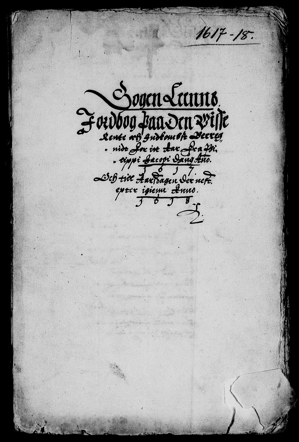 Rentekammeret inntil 1814, Reviderte regnskaper, Lensregnskaper, AV/RA-EA-5023/R/Rb/Rbt/L0024: Bergenhus len, 1617-1618