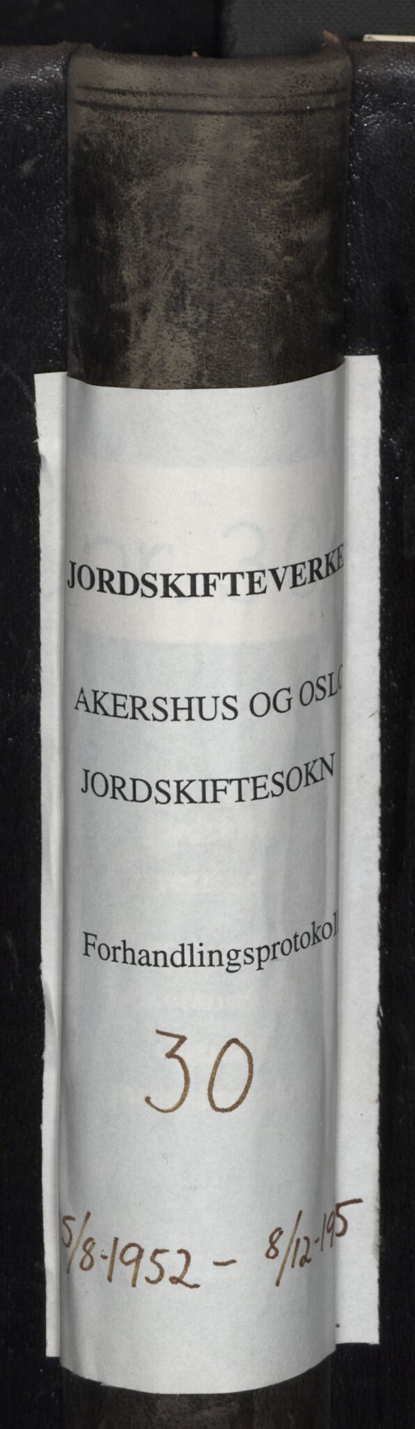 Akershus og Oslo jordskifterett, AV/SAO-A-10121/F/Fa/L0030: Forhandlingsprotokoll, 1952-1975