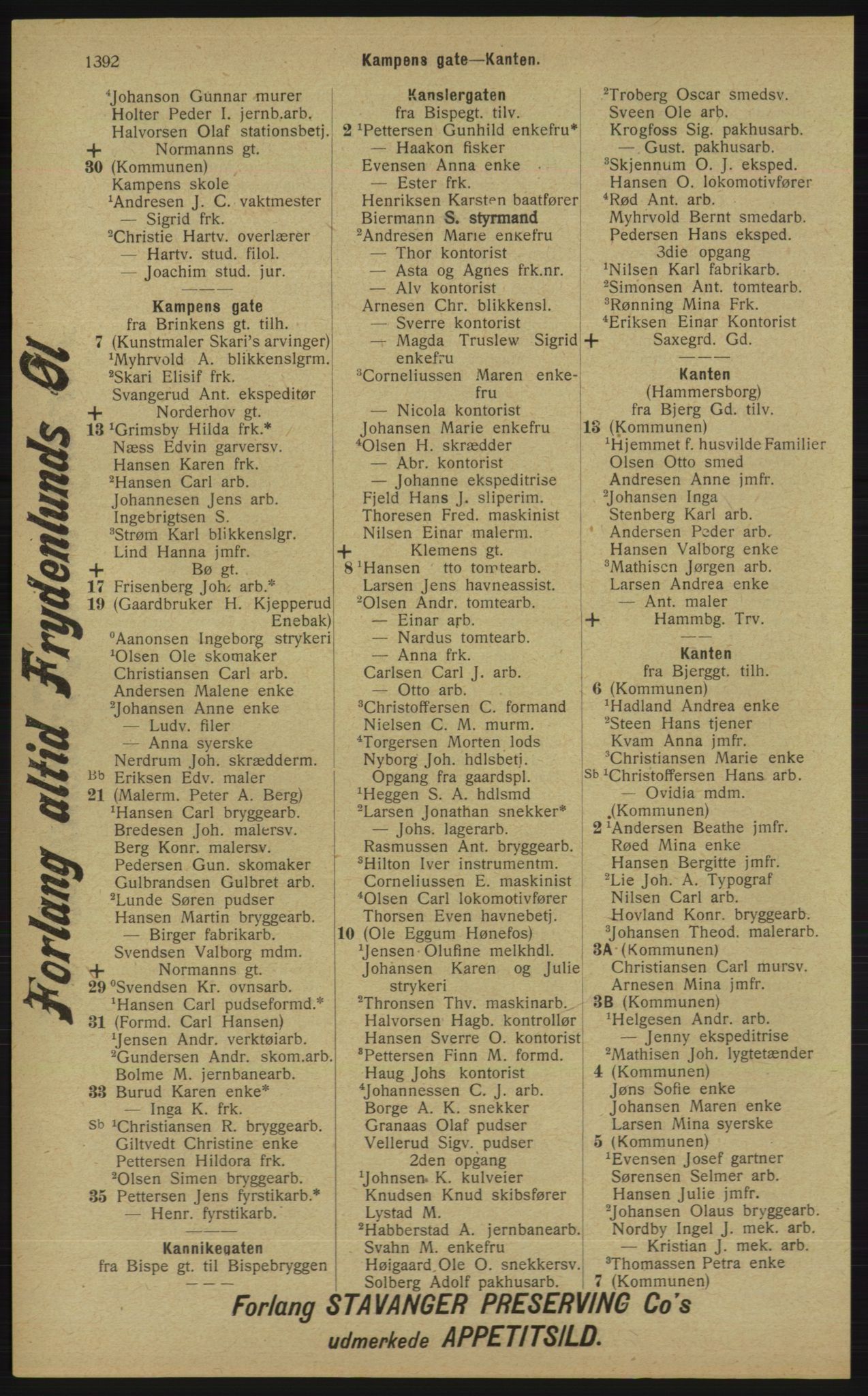Kristiania/Oslo adressebok, PUBL/-, 1913, s. 1348