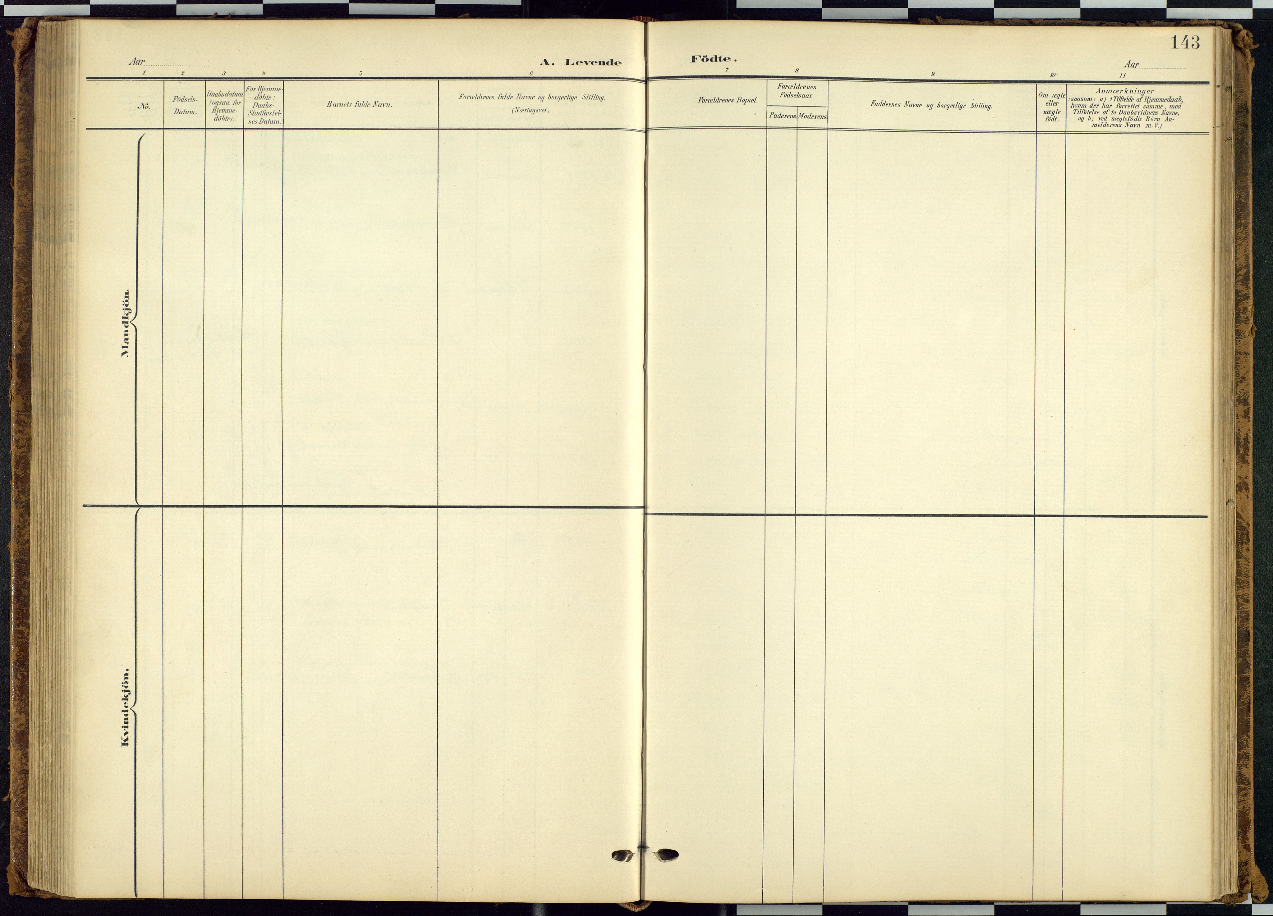 Rendalen prestekontor, SAH/PREST-054/H/Ha/Hab/L0010: Klokkerbok nr. 10, 1903-1940, s. 143