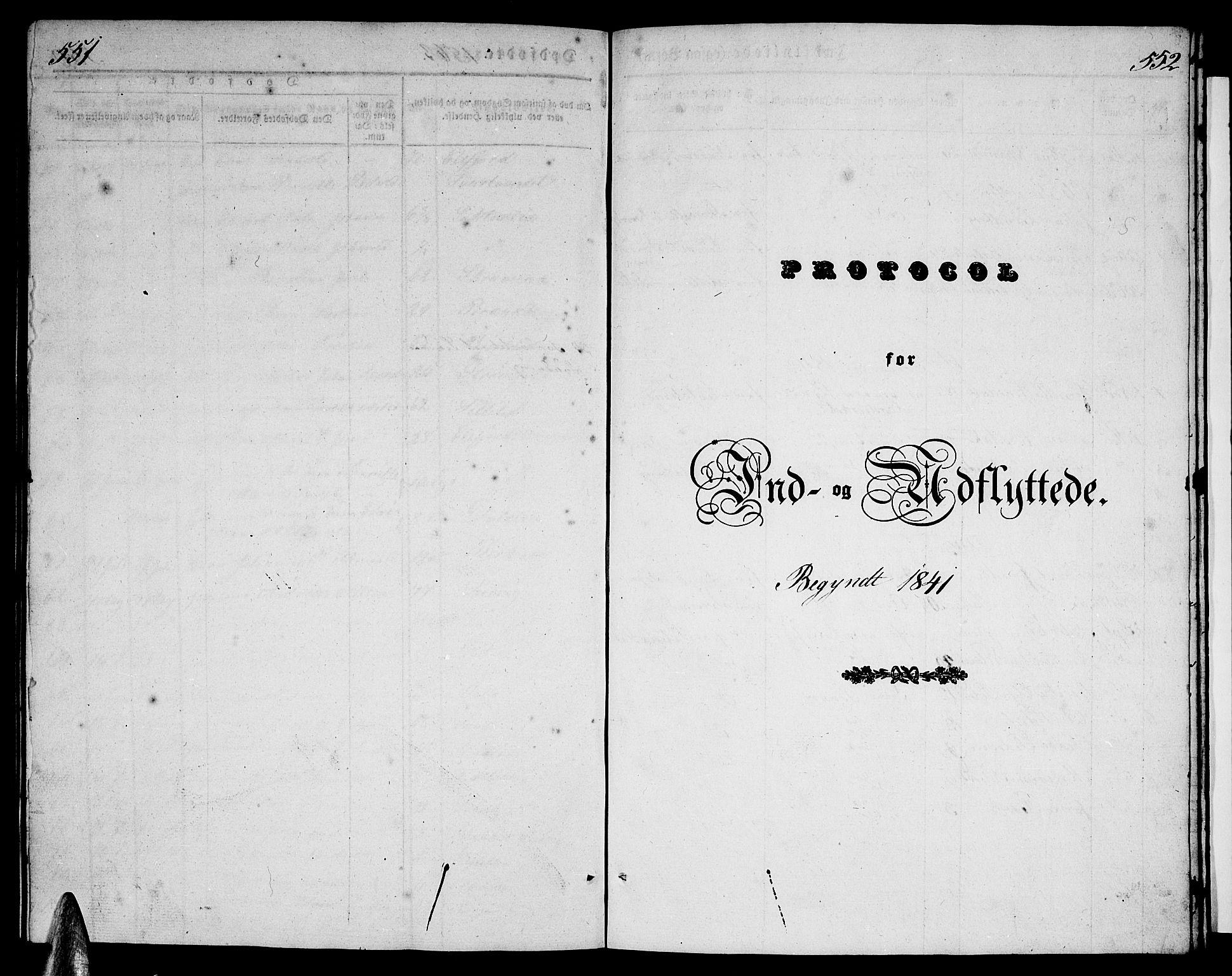 Ministerialprotokoller, klokkerbøker og fødselsregistre - Nordland, AV/SAT-A-1459/825/L0364: Klokkerbok nr. 825C01, 1841-1863, s. 551-552