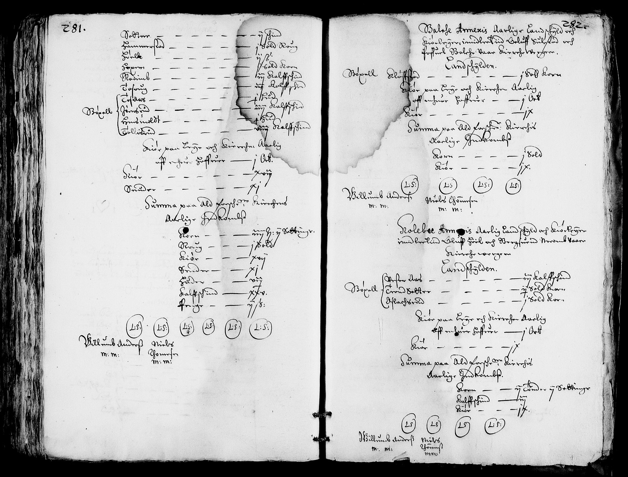 Rentekammeret inntil 1814, Realistisk ordnet avdeling, AV/RA-EA-4070/Fc/Fca/L0001/0004: [Ca I]  Akershus stift / Jordebok over kirkene og prestebolene i Oslo og Hamar stift, 1664, s. 281-282