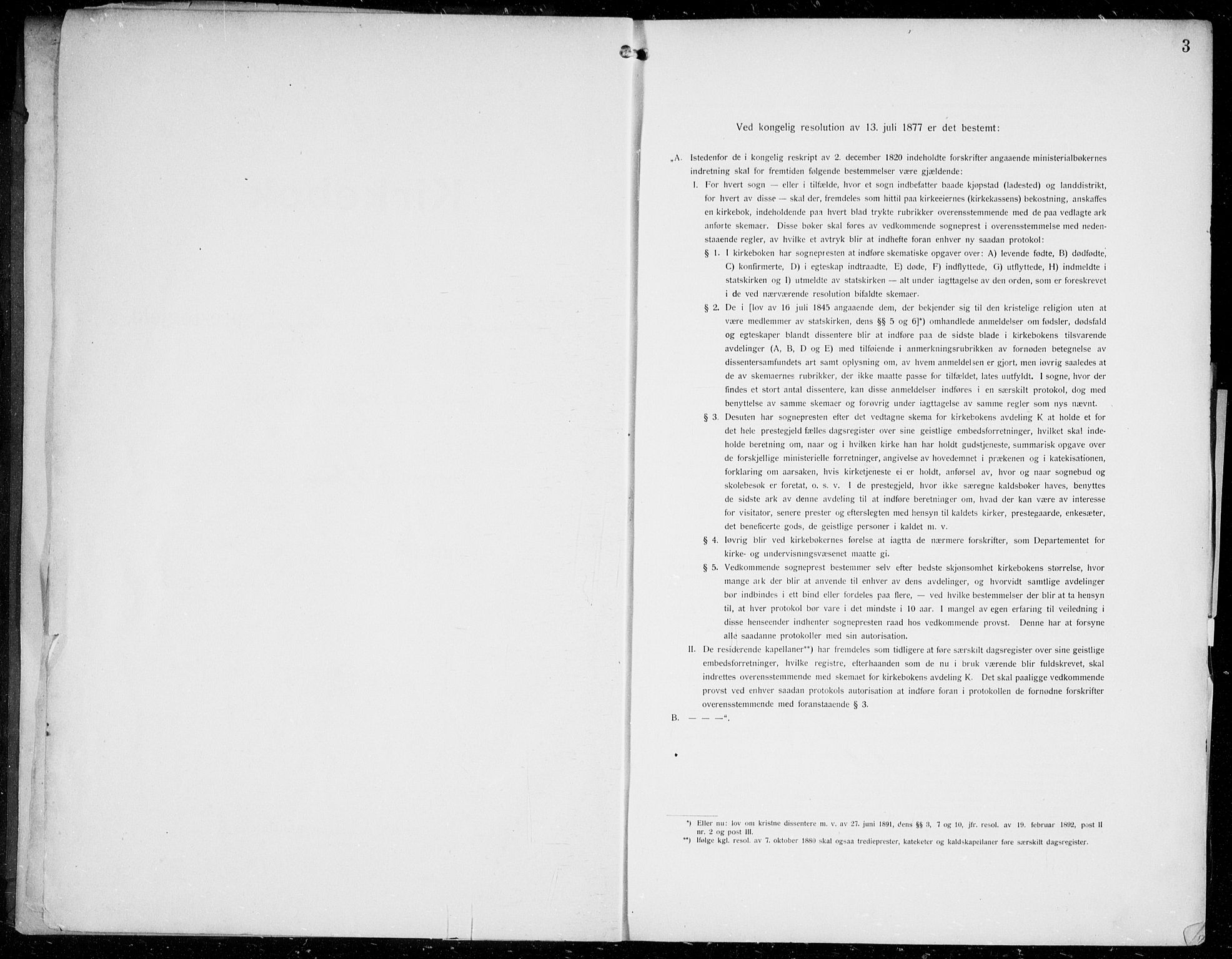 Johanneskirken sokneprestembete, SAB/A-76001/H/Hab: Klokkerbok nr. A 3, 1913-1934, s. 3
