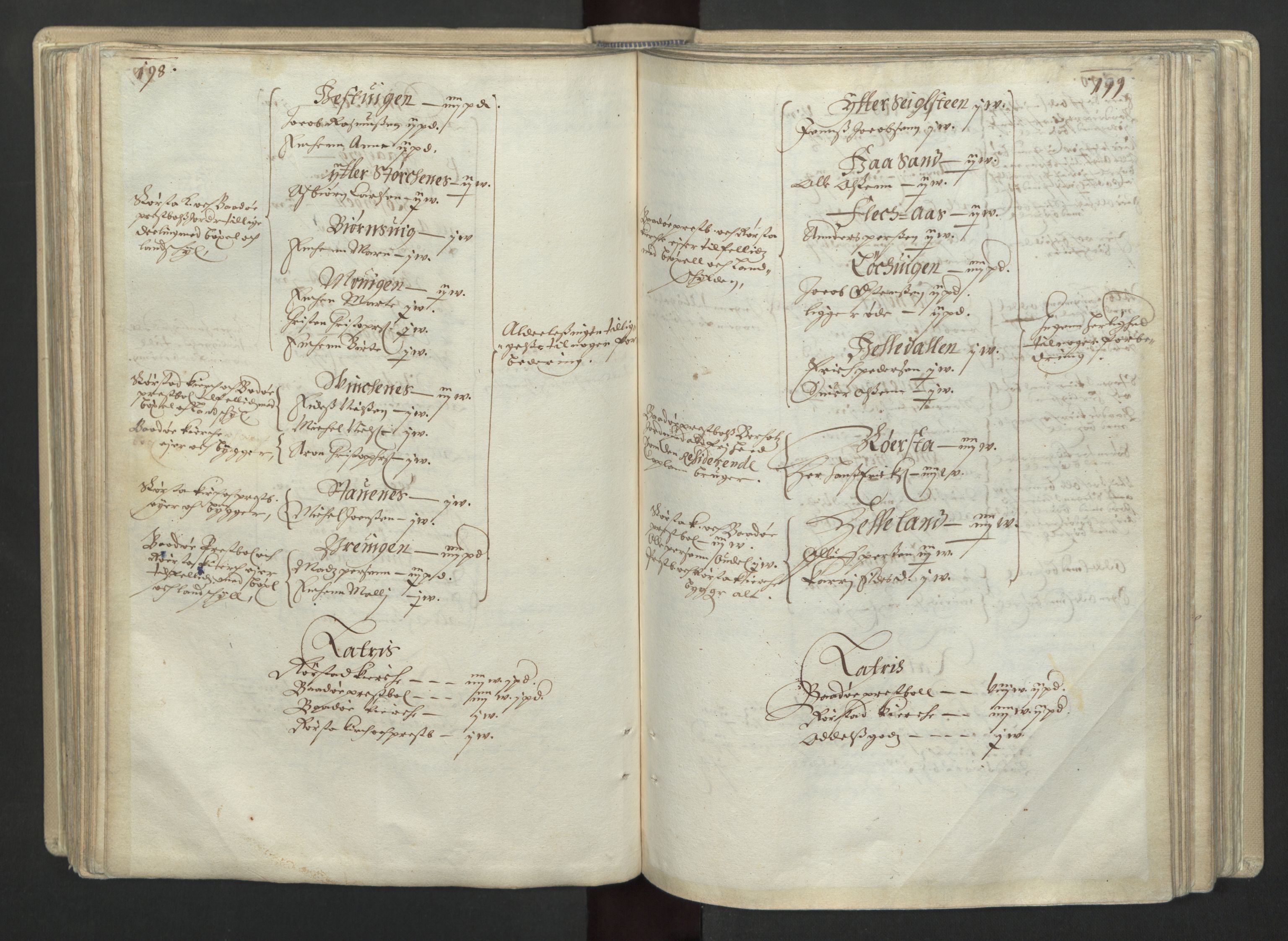 Rentekammeret inntil 1814, Realistisk ordnet avdeling, AV/RA-EA-4070/L/L0030/0001: Nordland lagdømme: / Alminnelig jordebok for Helgeland, Salten, Lofoten, Vesterålen, Andenes og Senja., 1661, s. 198-199