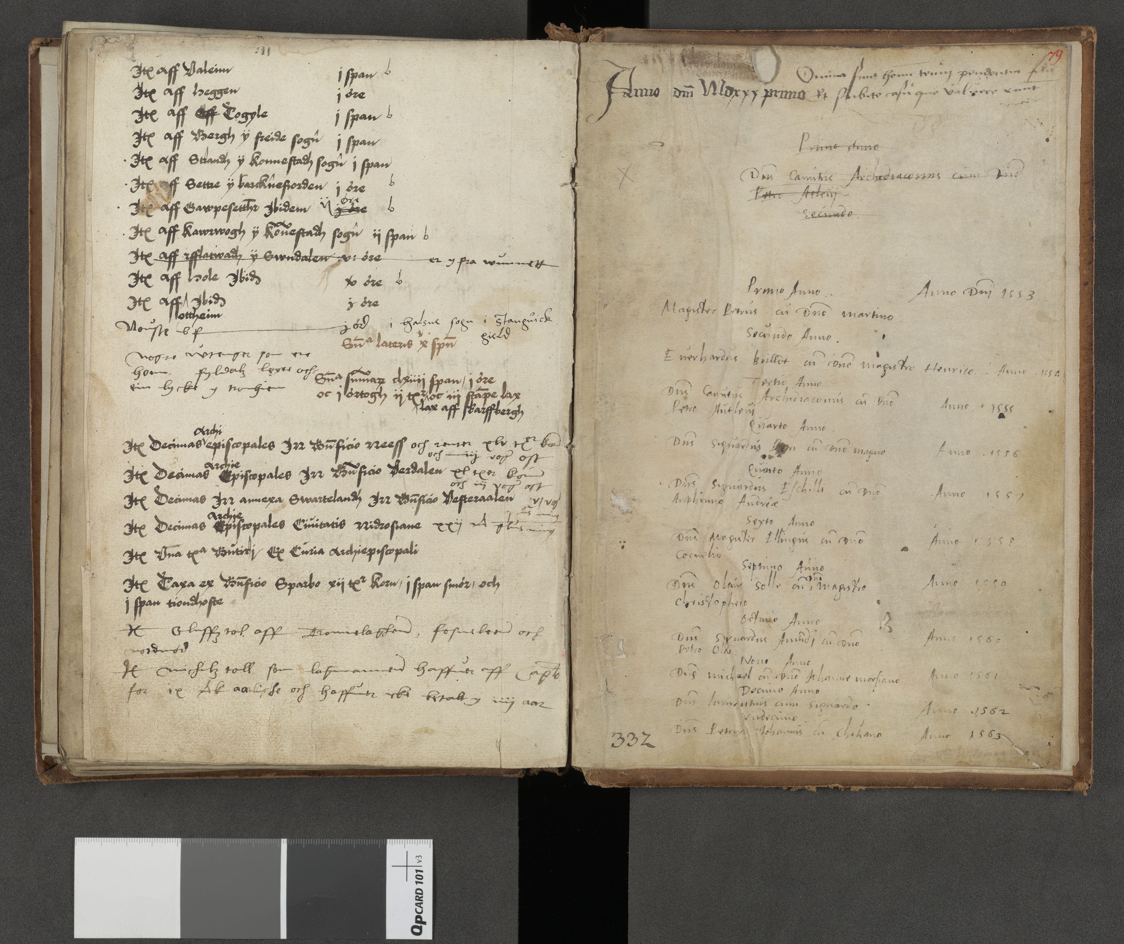 Riksarkivets diplomsamling, AV/RA-EA-5965/F05/L0244: NRA AM 332 fol., 1534-1662, s. 78b-79a