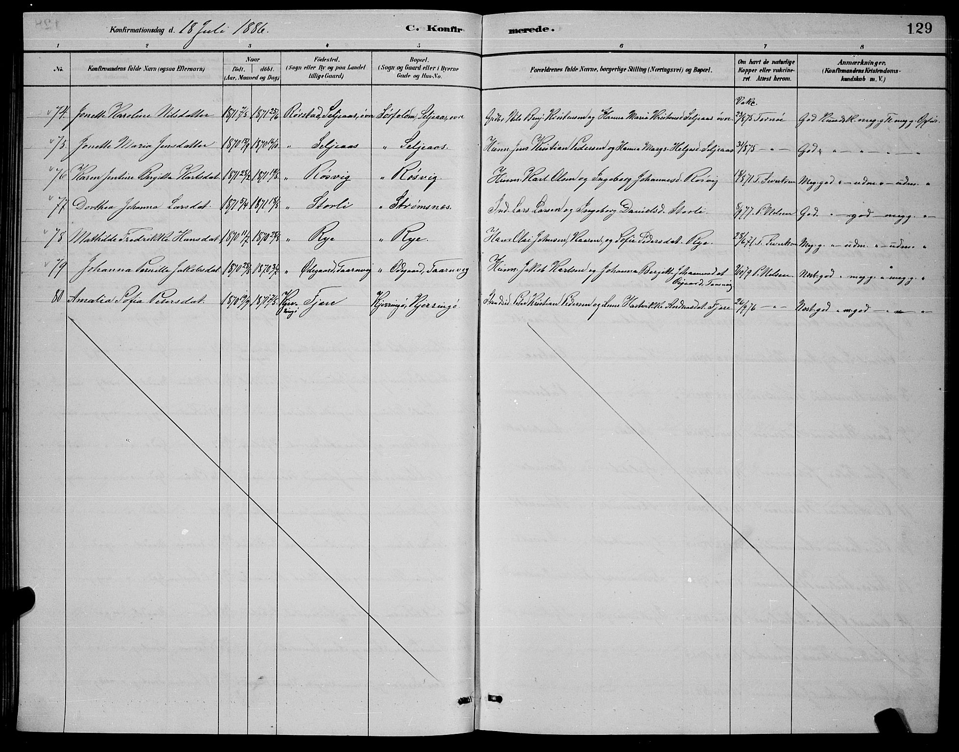 Ministerialprotokoller, klokkerbøker og fødselsregistre - Nordland, AV/SAT-A-1459/853/L0772: Ministerialbok nr. 853A11, 1881-1900, s. 129