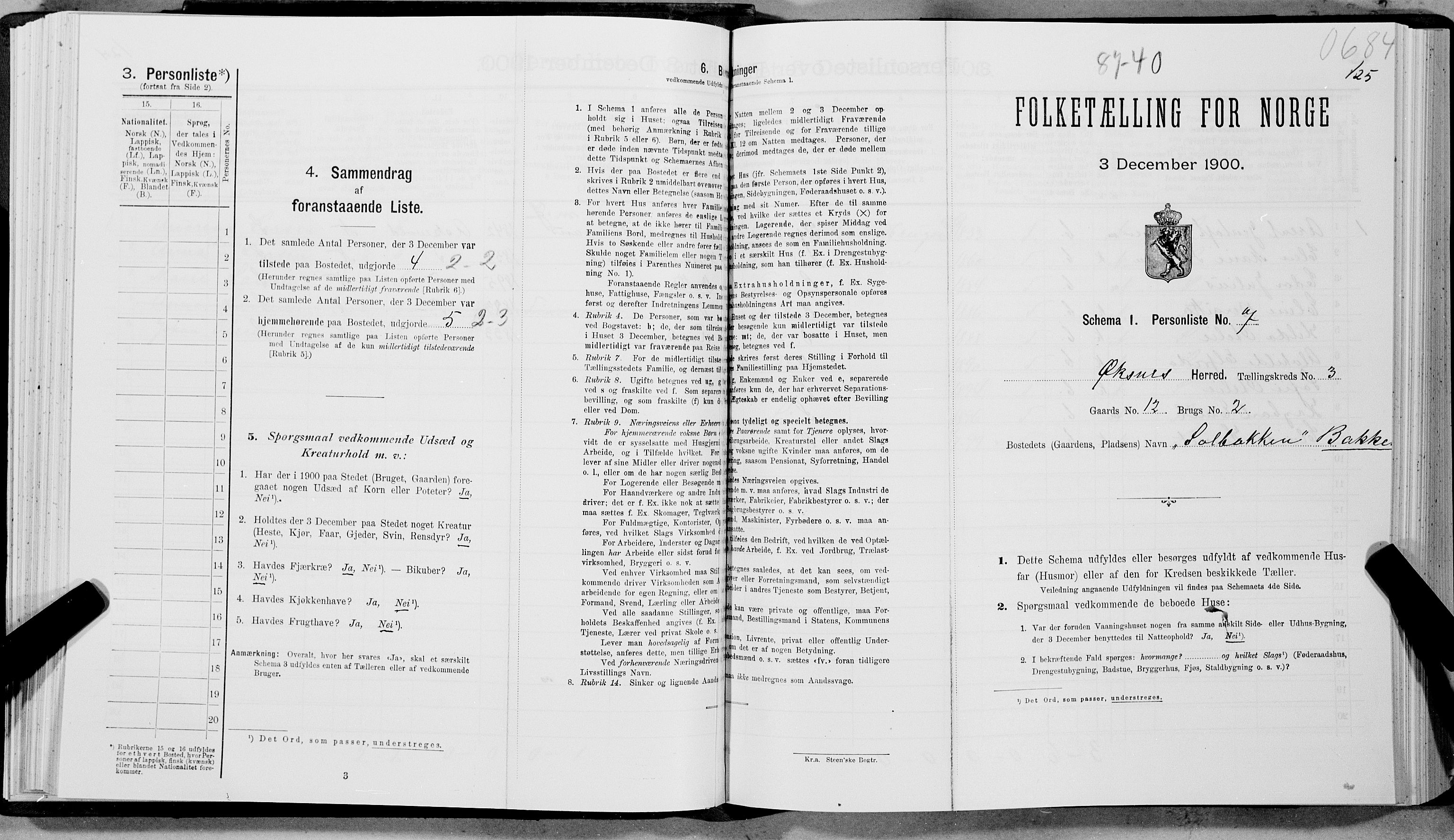 SAT, Folketelling 1900 for 1868 Øksnes herred, 1900, s. 147