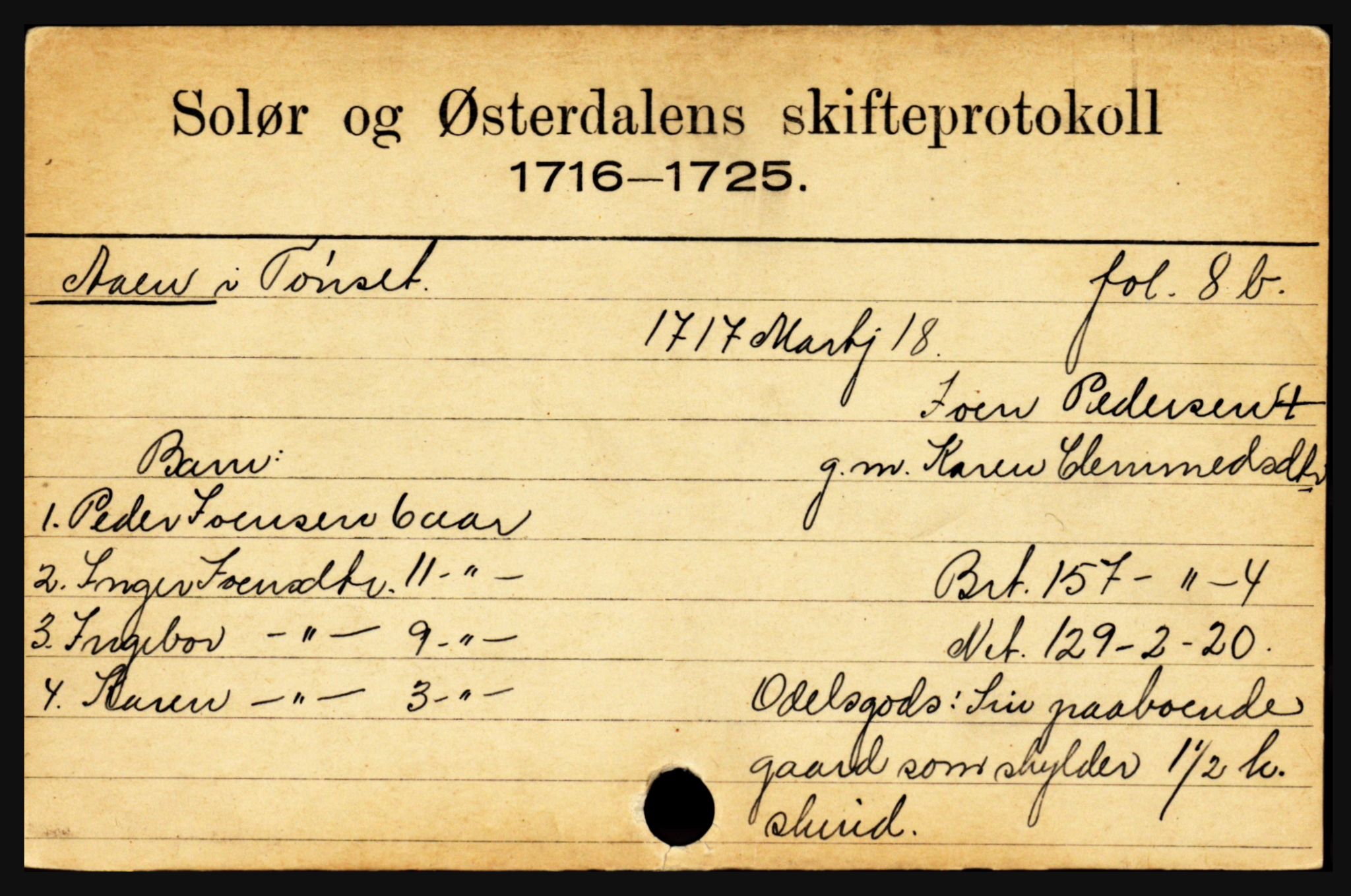 Solør og Østerdalen sorenskriveri, SAH/TING-024/J, 1716-1774, s. 7413