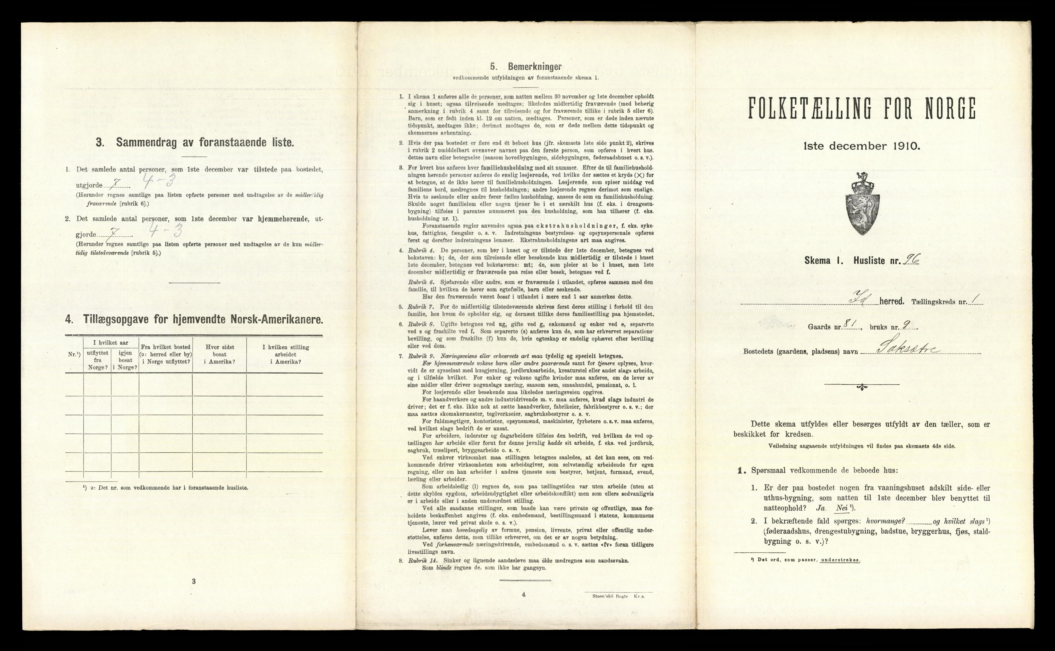 RA, Folketelling 1910 for 0117 Idd herred, 1910, s. 242