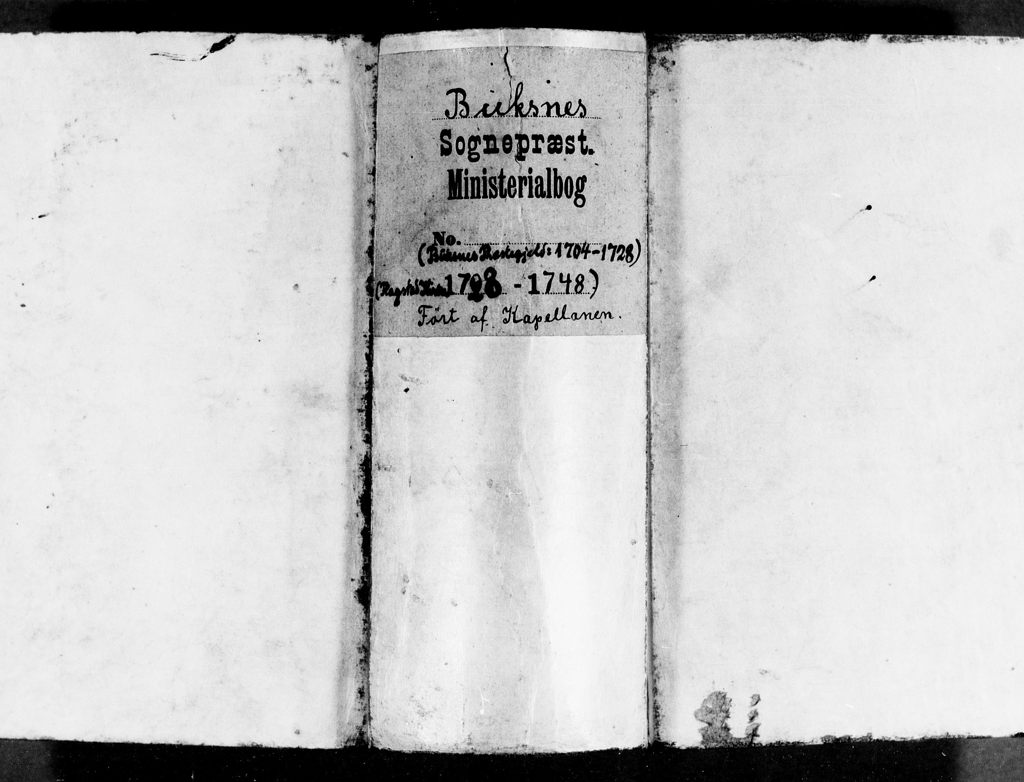 Ministerialprotokoller, klokkerbøker og fødselsregistre - Nordland, SAT/A-1459/881/L1162: Residerende kapellans bok nr. 881B01, 1704-1748