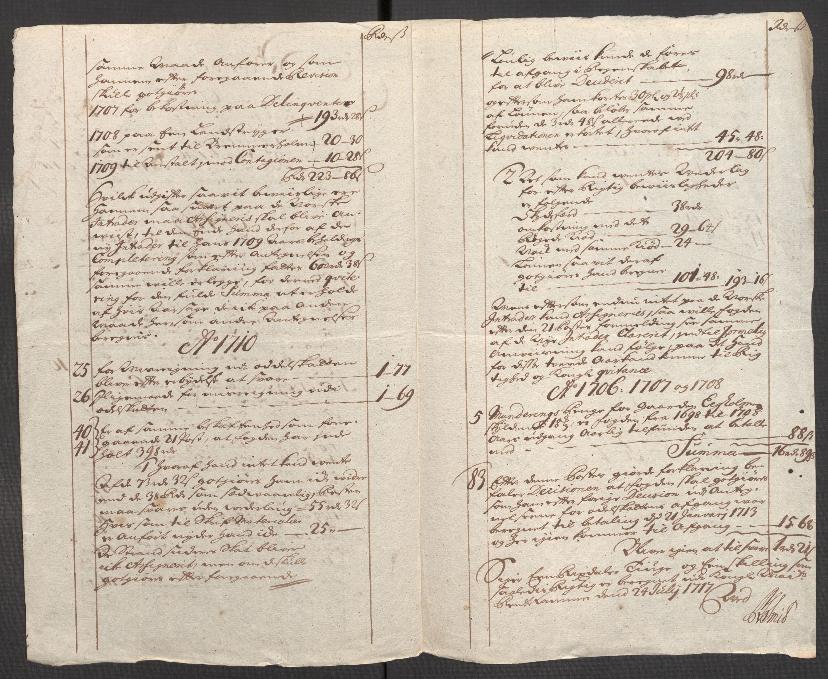 Rentekammeret inntil 1814, Reviderte regnskaper, Fogderegnskap, RA/EA-4092/R48/L2986: Fogderegnskap Sunnhordland og Hardanger, 1709-1710, s. 713