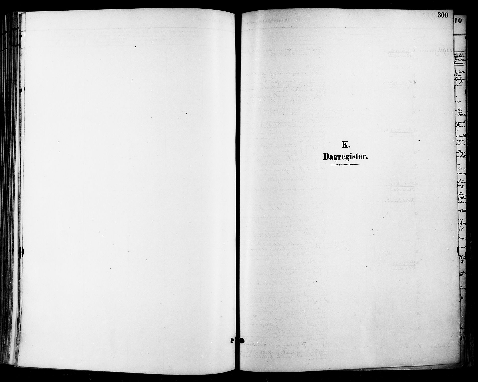 Halden prestekontor Kirkebøker, SAO/A-10909/F/Fa/L0014: Ministerialbok nr. I 14, 1890-1906, s. 309