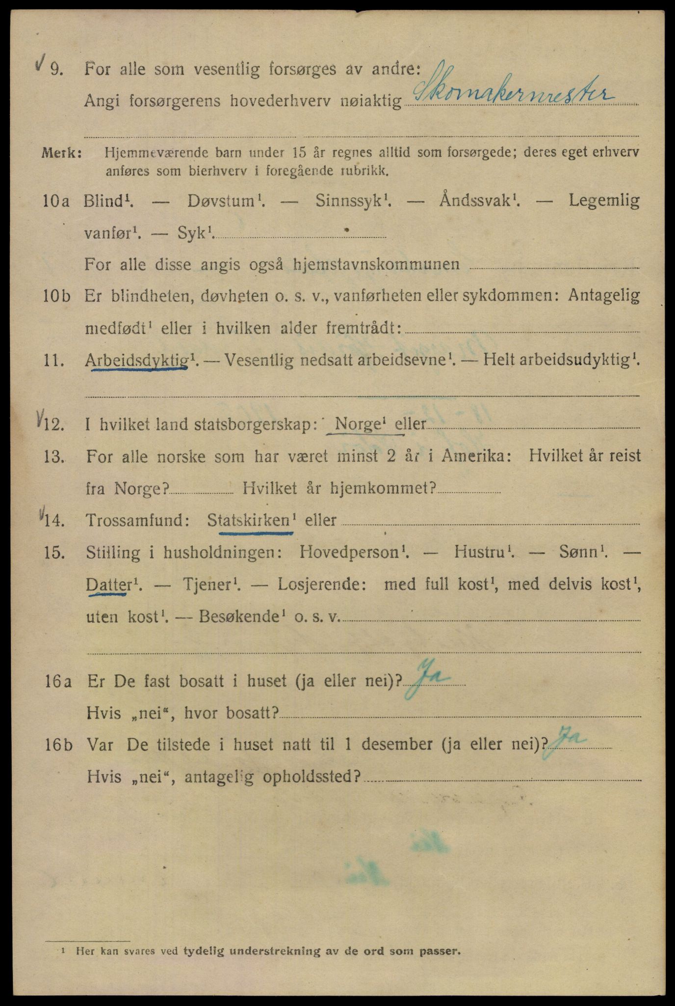 SAO, Folketelling 1920 for 0301 Kristiania kjøpstad, 1920, s. 218076