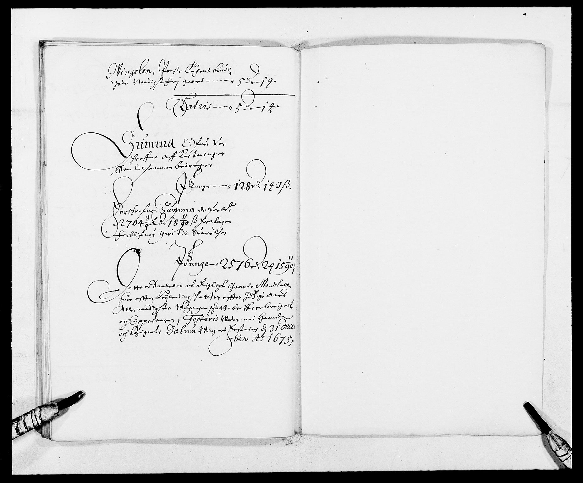 Rentekammeret inntil 1814, Reviderte regnskaper, Fogderegnskap, RA/EA-4092/R13/L0810: Fogderegnskap Solør, Odal og Østerdal, 1675, s. 302