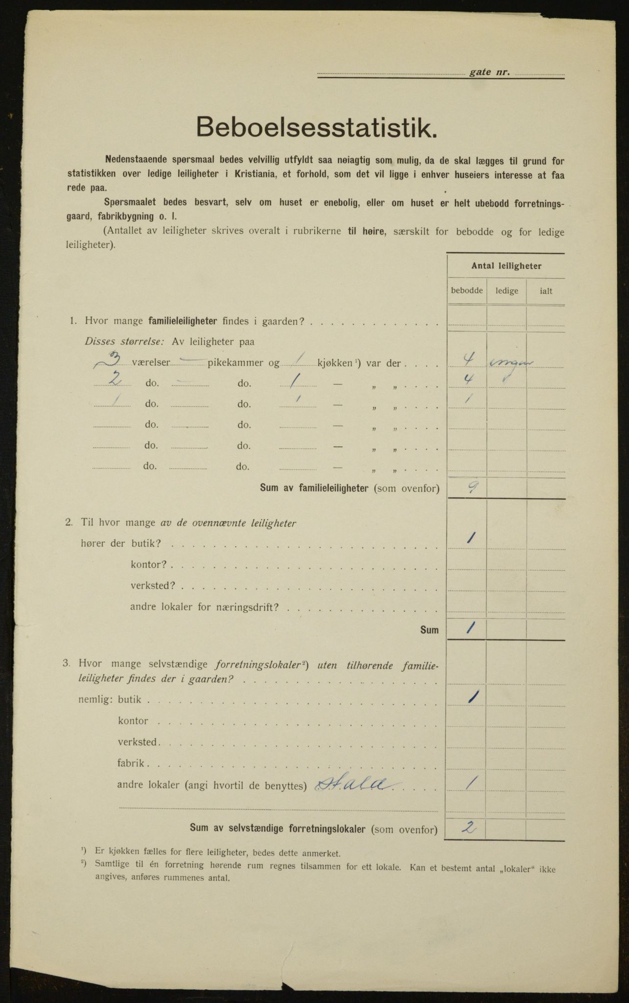 OBA, Kommunal folketelling 1.2.1912 for Kristiania, 1912, s. 69588