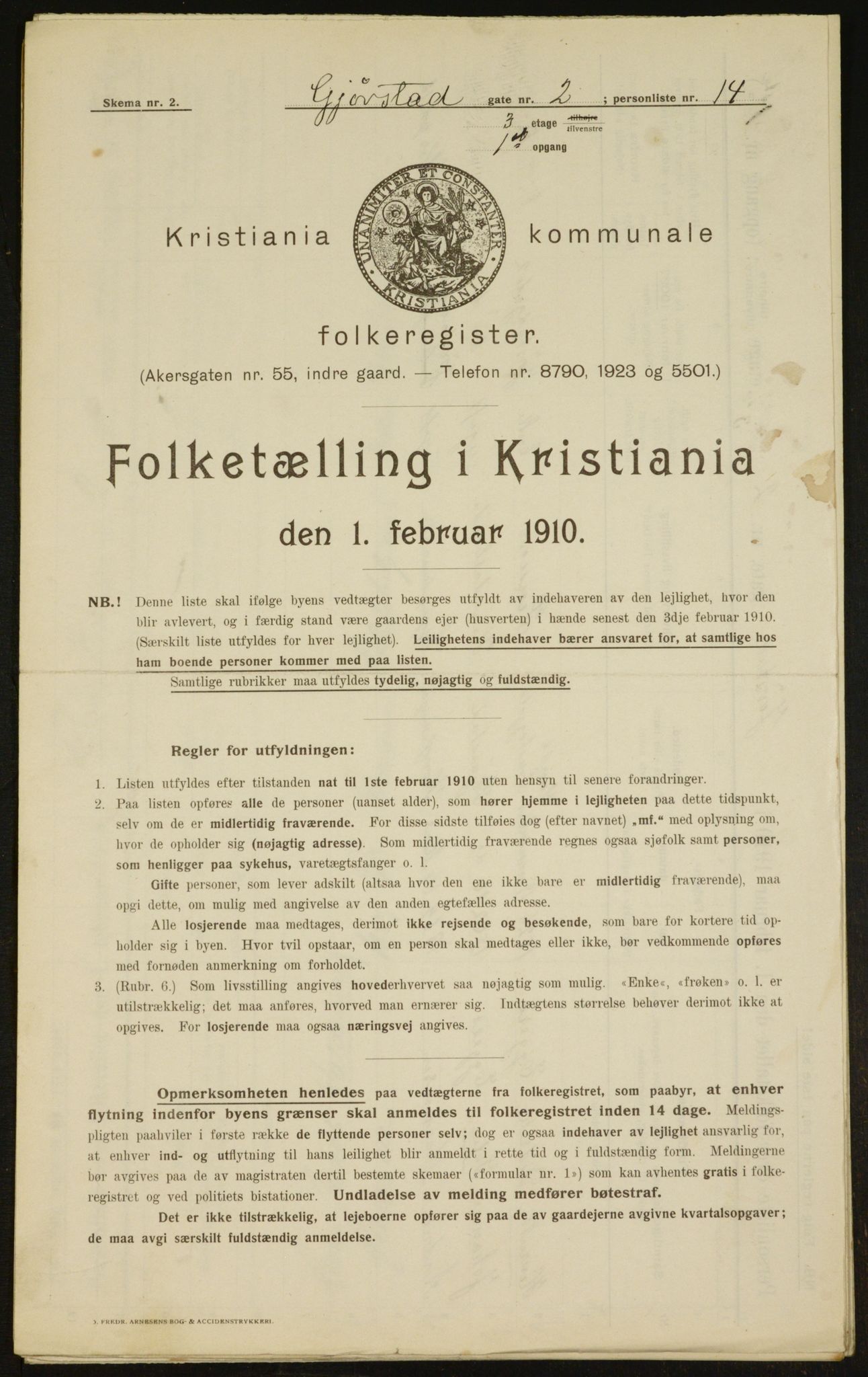 OBA, Kommunal folketelling 1.2.1910 for Kristiania, 1910, s. 27849