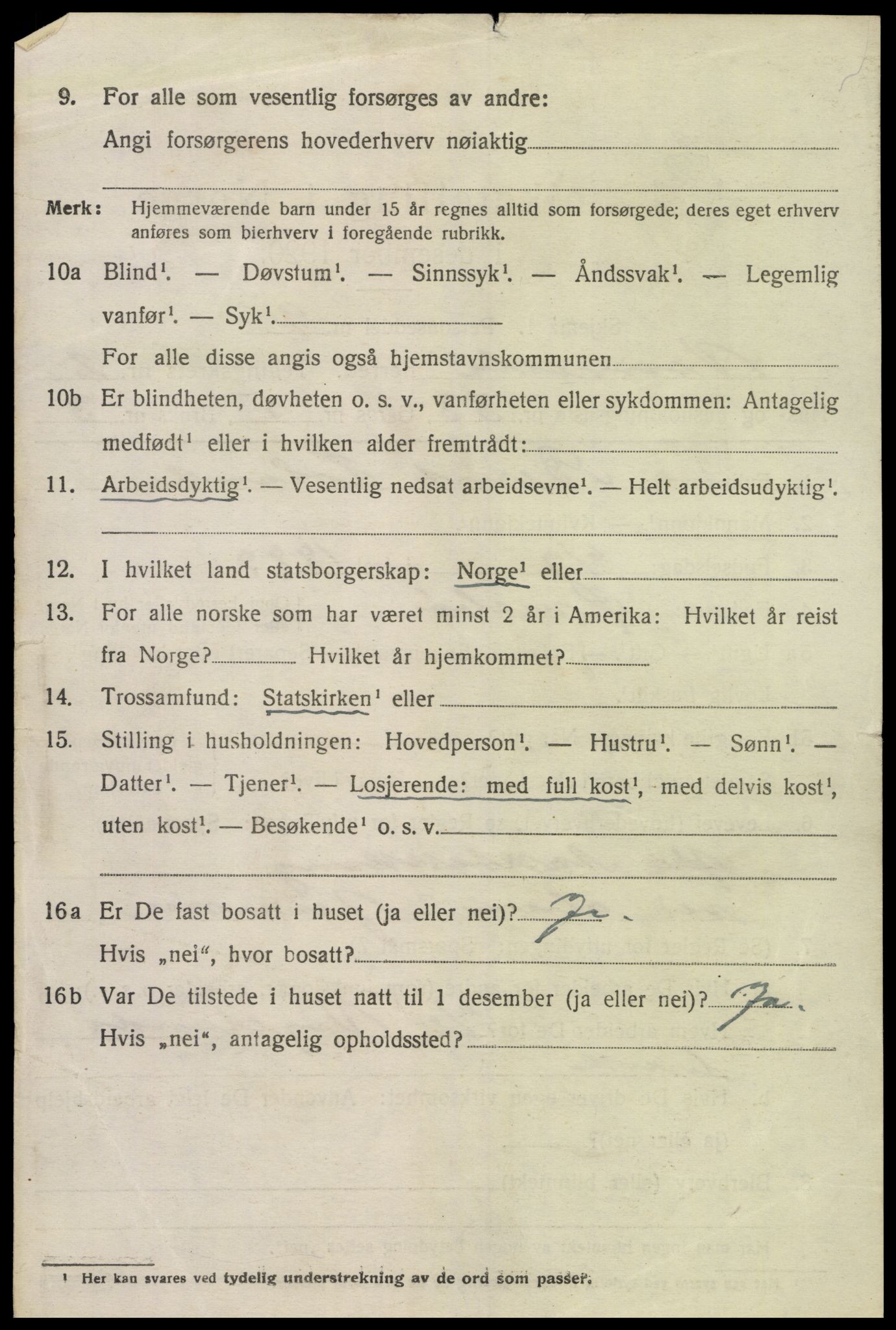 SAK, Folketelling 1920 for 1014 Vennesla herred, 1920, s. 1929