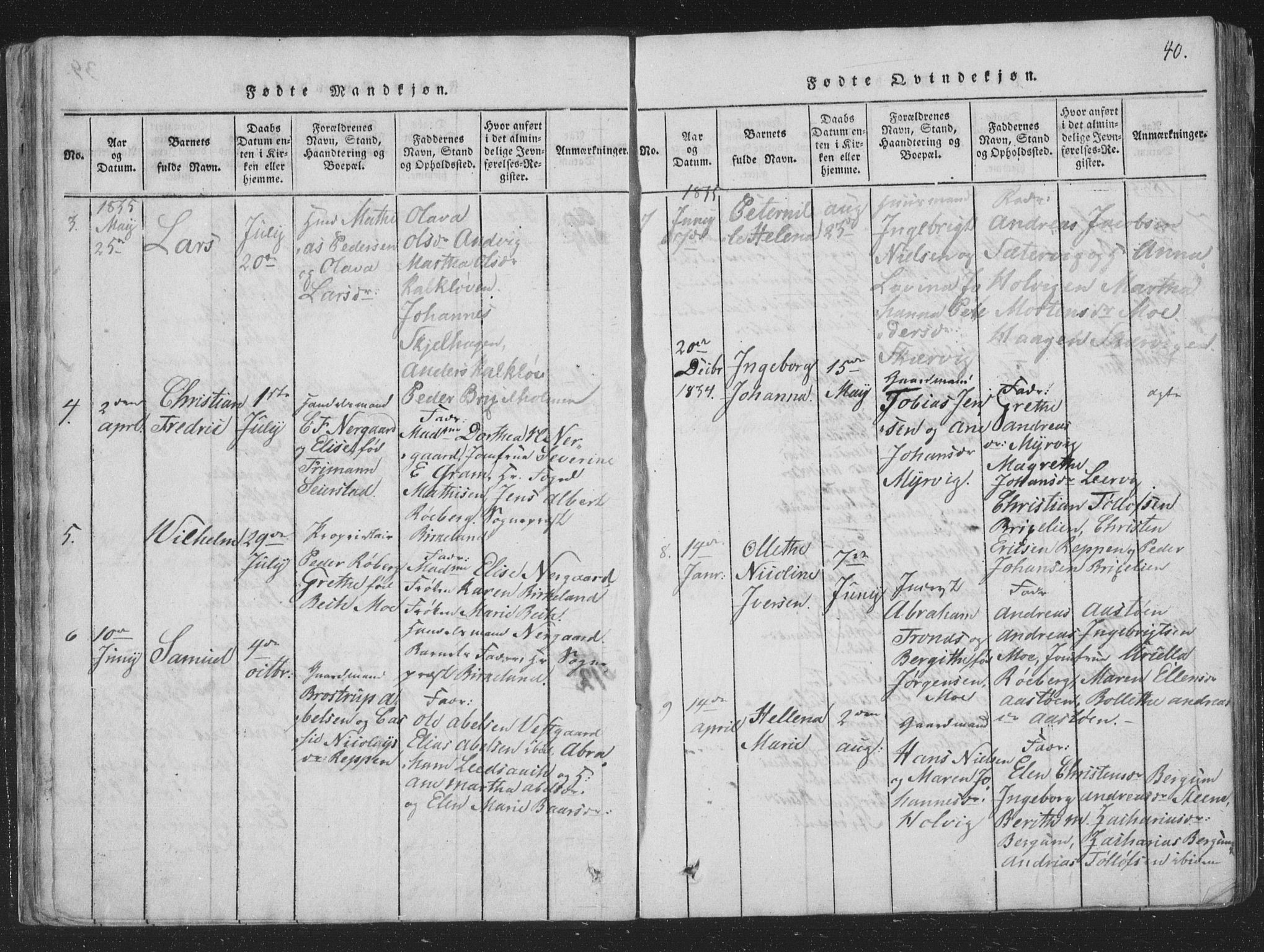 Ministerialprotokoller, klokkerbøker og fødselsregistre - Nord-Trøndelag, SAT/A-1458/773/L0613: Ministerialbok nr. 773A04, 1815-1845, s. 40