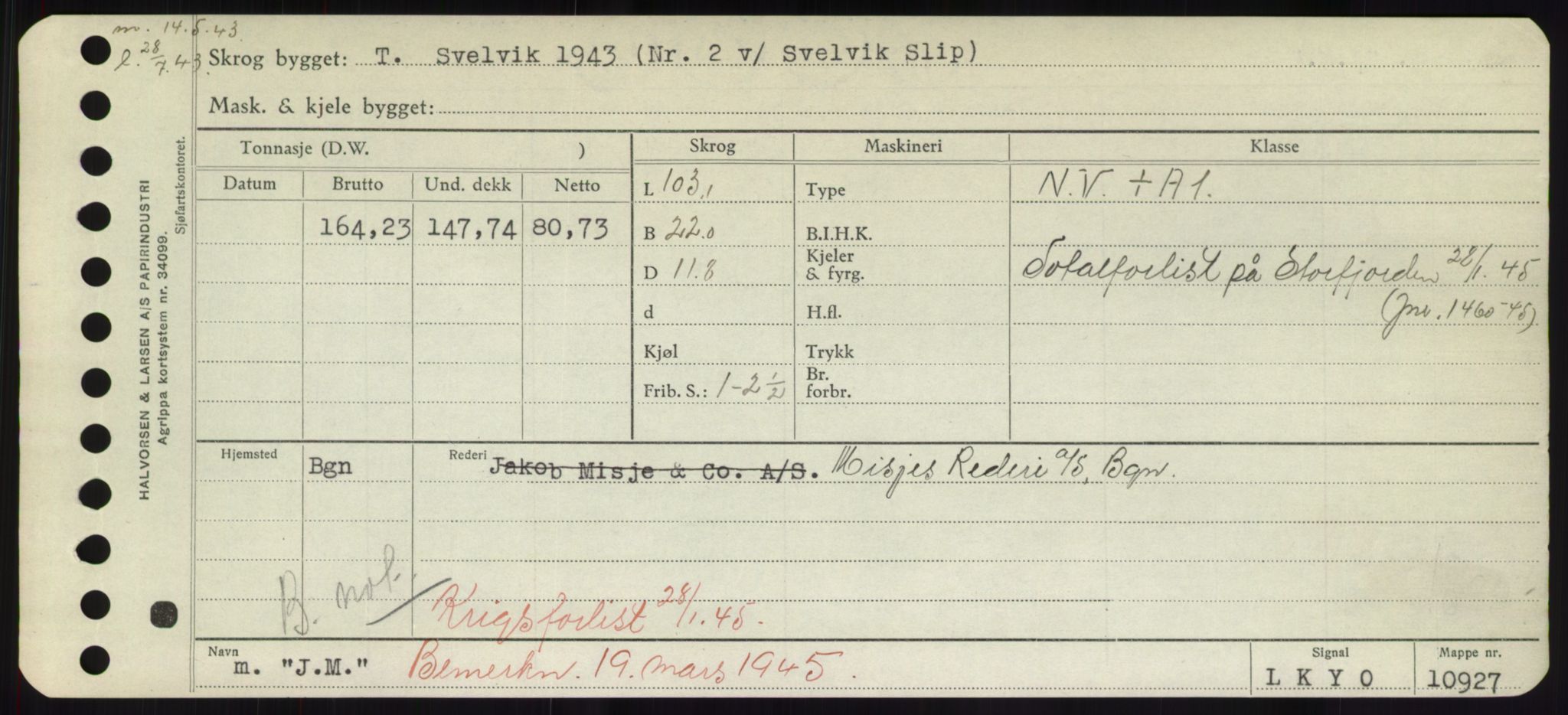 Sjøfartsdirektoratet med forløpere, Skipsmålingen, AV/RA-S-1627/H/Hd/L0019: Fartøy, J, s. 3