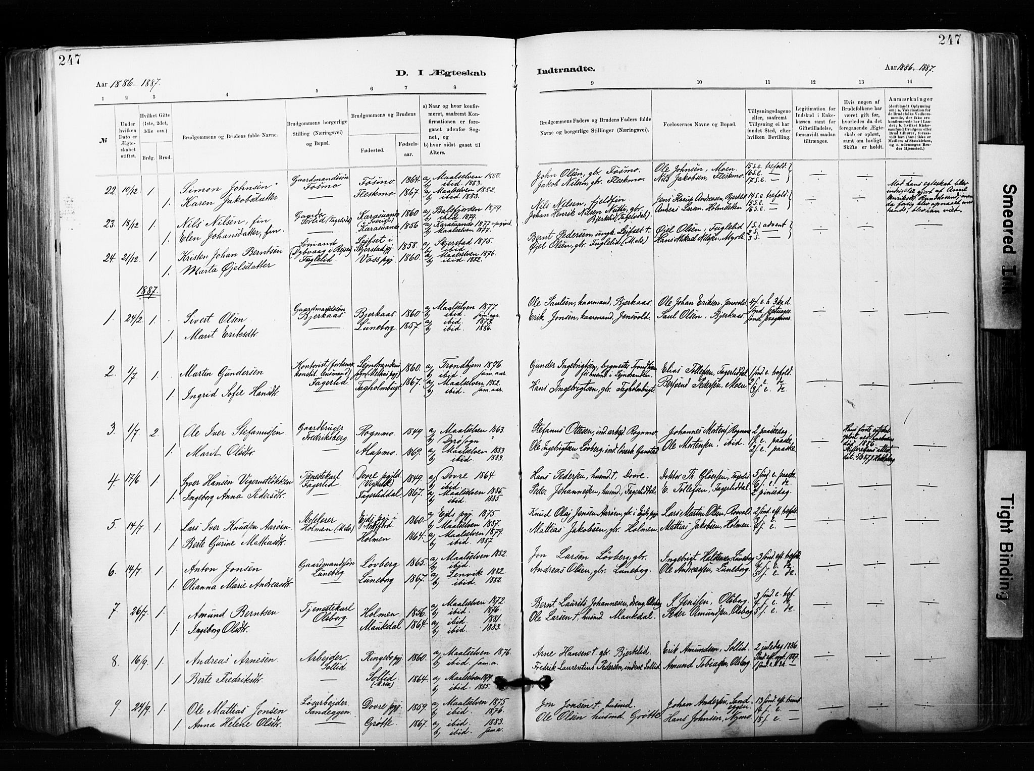 Målselv sokneprestembete, AV/SATØ-S-1311/G/Ga/Gaa/L0007kirke: Ministerialbok nr. 7, 1884-1903, s. 247